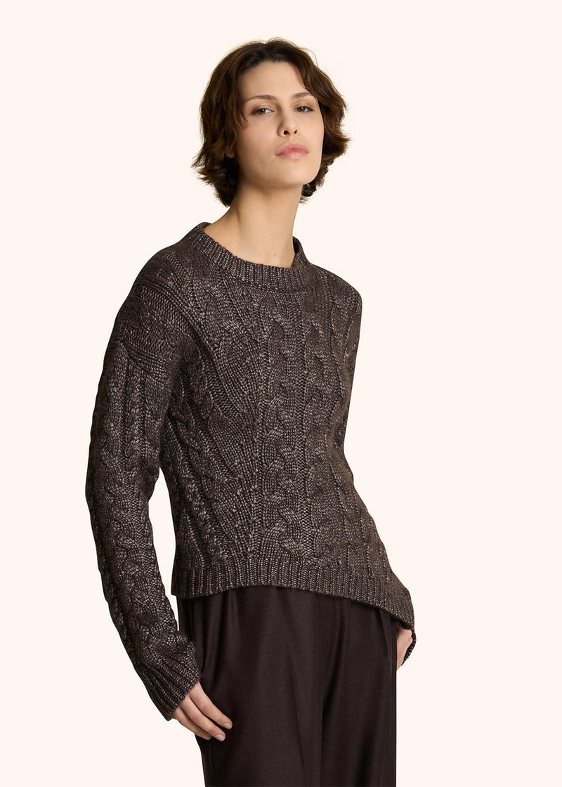 CASHMERE AND SILK JUMPER WITH BRAID