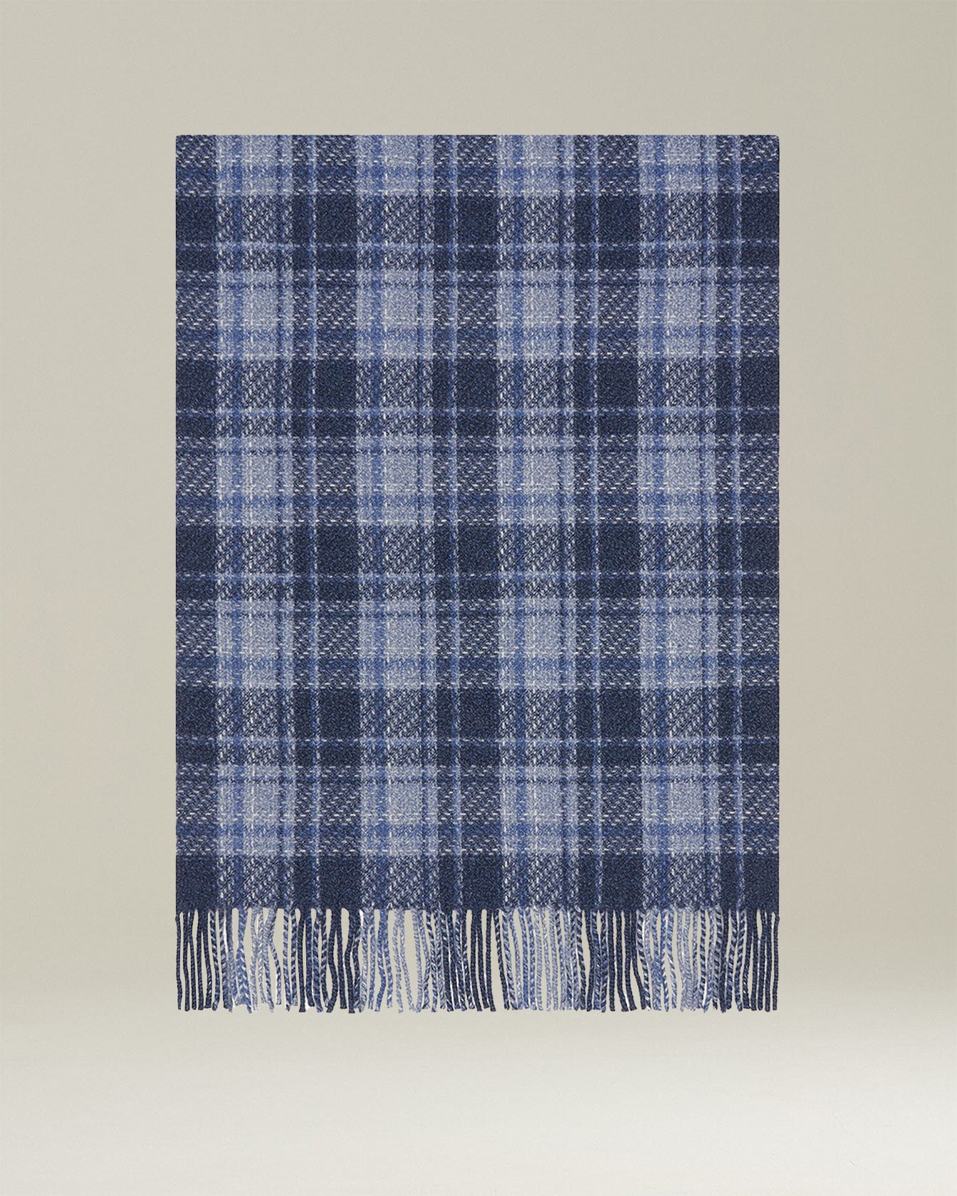 CHECKED CASHMERE SCARF