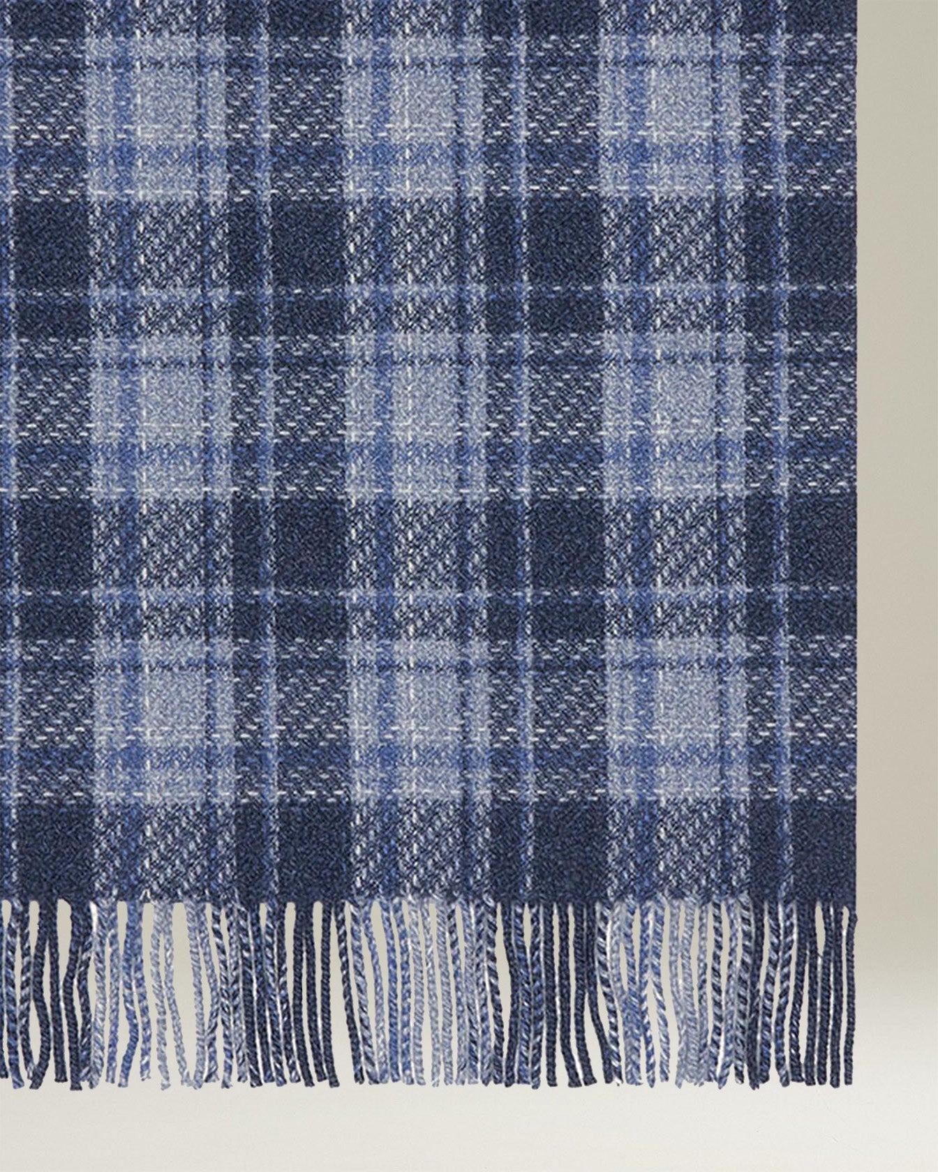 CHECKED CASHMERE SCARF