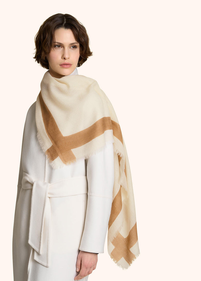 CASHMERE AND SILK PRINT SCARF