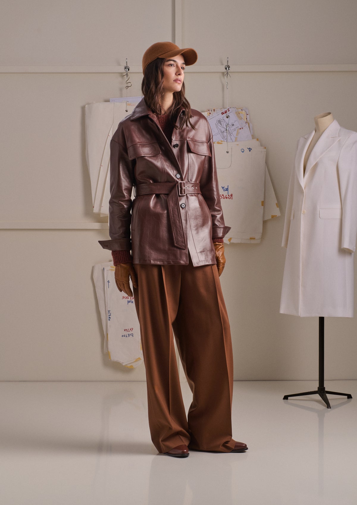 BURNT VIRGIN WOOL PANTS 4
