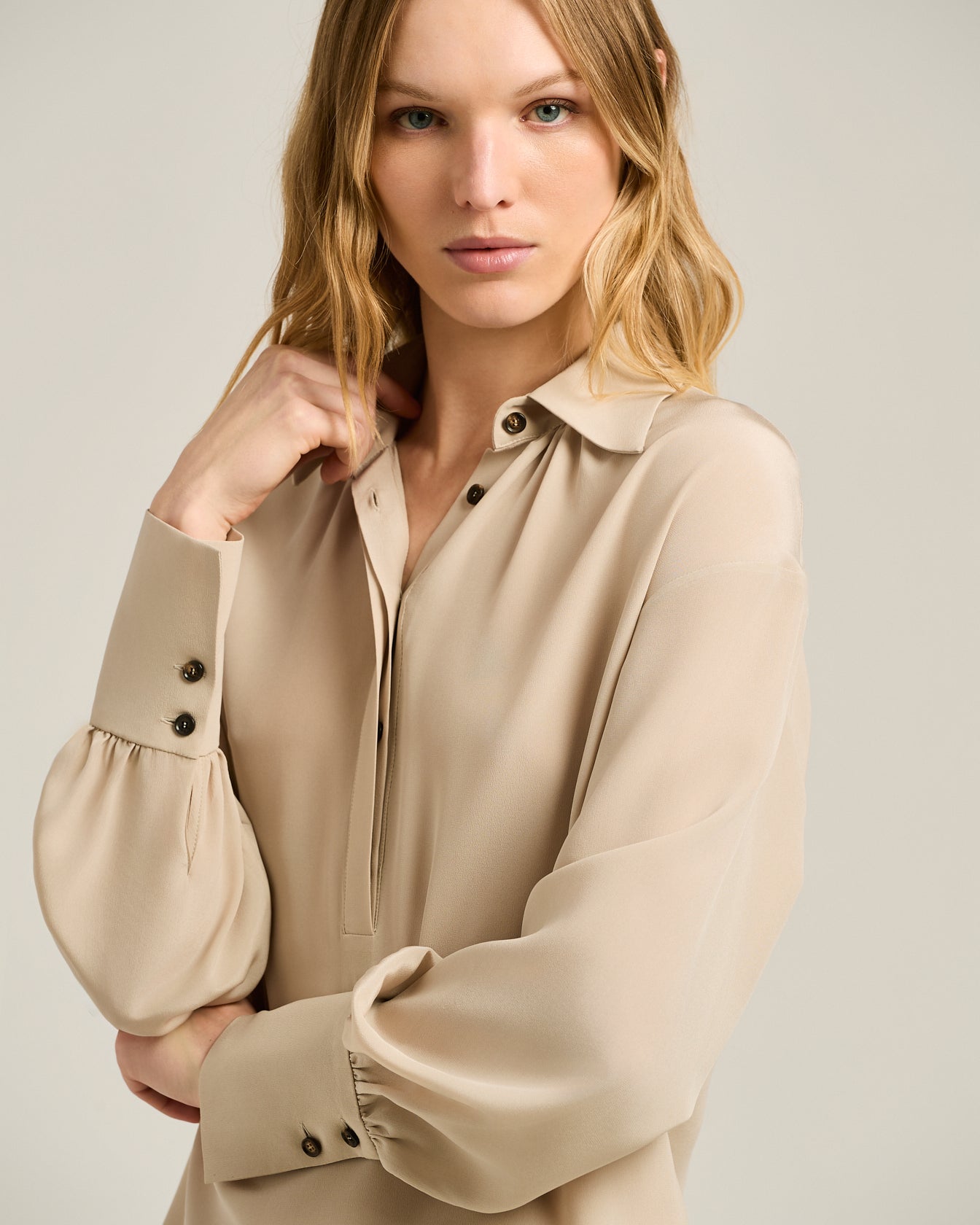 SILK POLO SHIRT