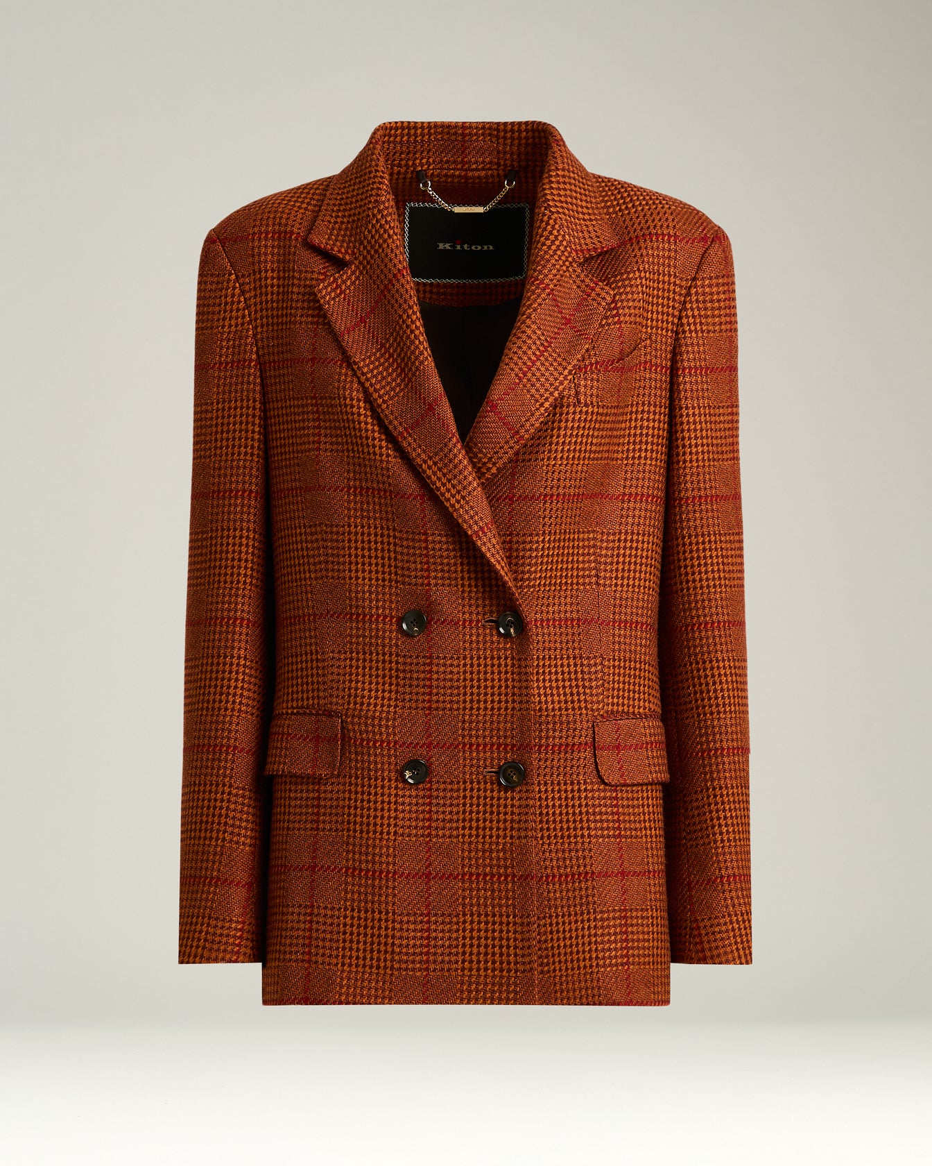ジャケット Kiton Viscose double-breasted blazer (D46523K0919B01 01) Kiton Viscose double-breasted blazer available on julian