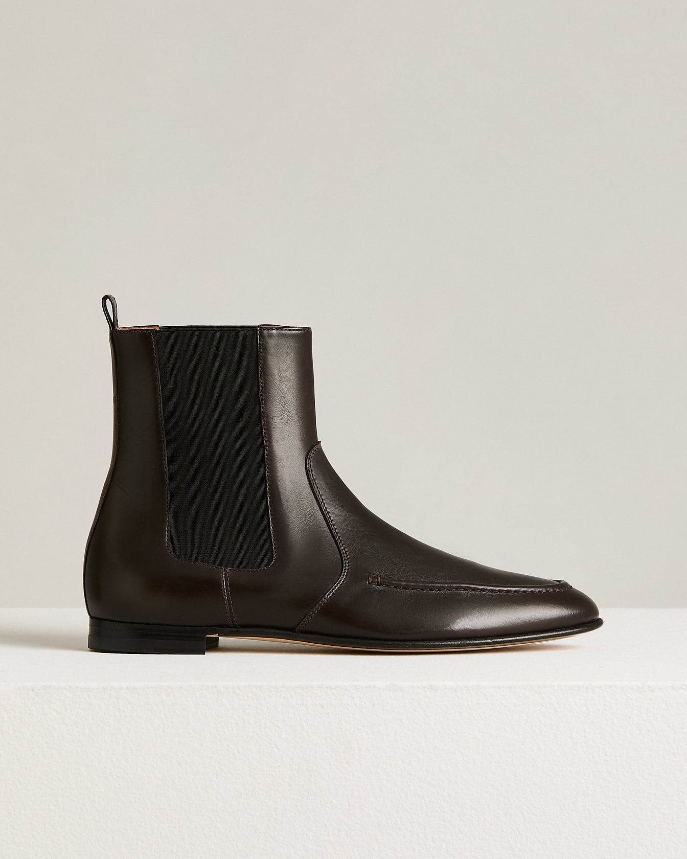 SMOOTH CALFSKIN ANKLE BOOTS
