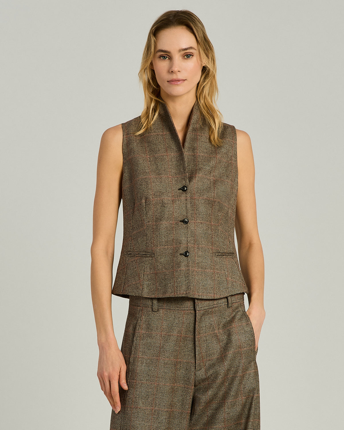 RUST WOOL VEST 2