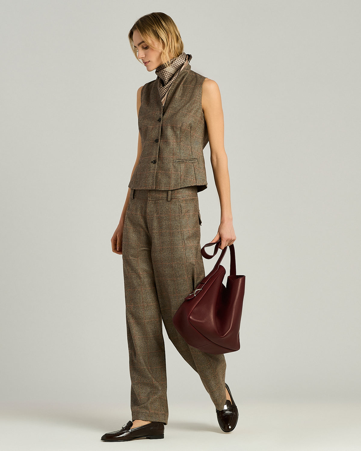 RUST WOOL VEST 5