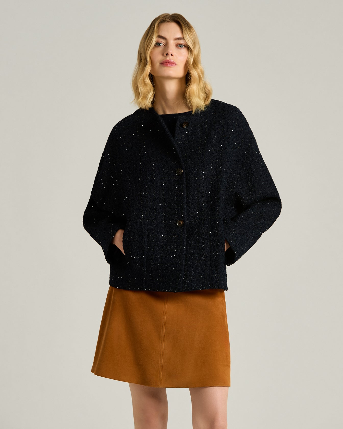 GIACCA SARTORIALE IN LANA E SETA