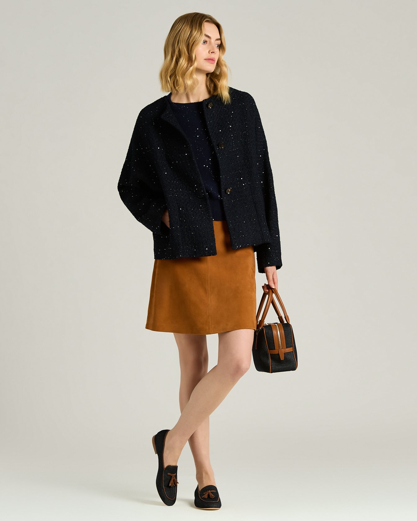 GIACCA SARTORIALE IN LANA E SETA