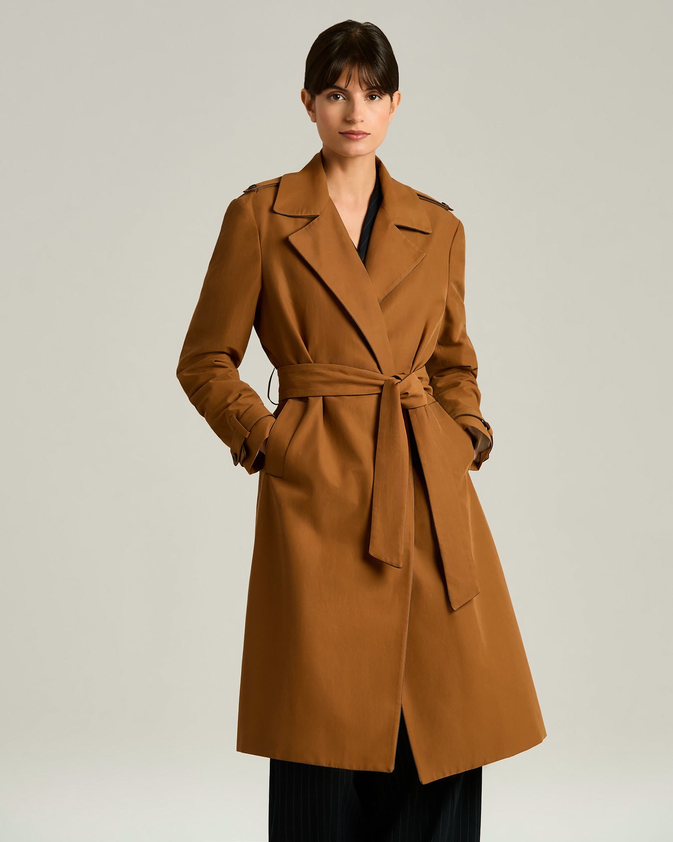 Women's tailored cotton trench coat | Kiton
