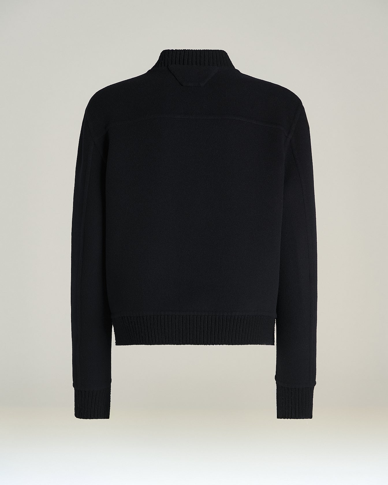 BOMBER IN PURO CASHMERE CON TASCHE APPLICATE