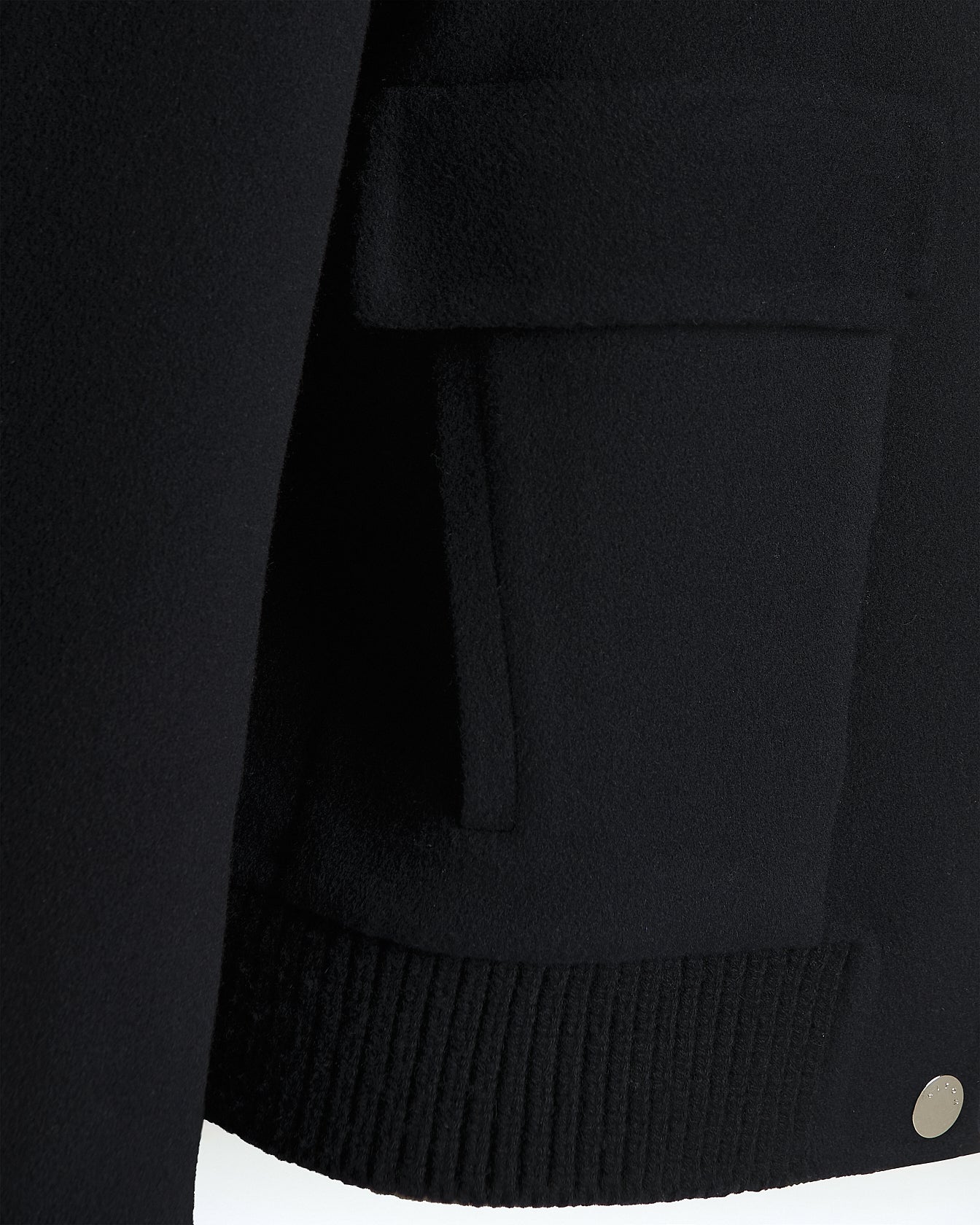 BOMBER IN PURO CASHMERE CON TASCHE APPLICATE