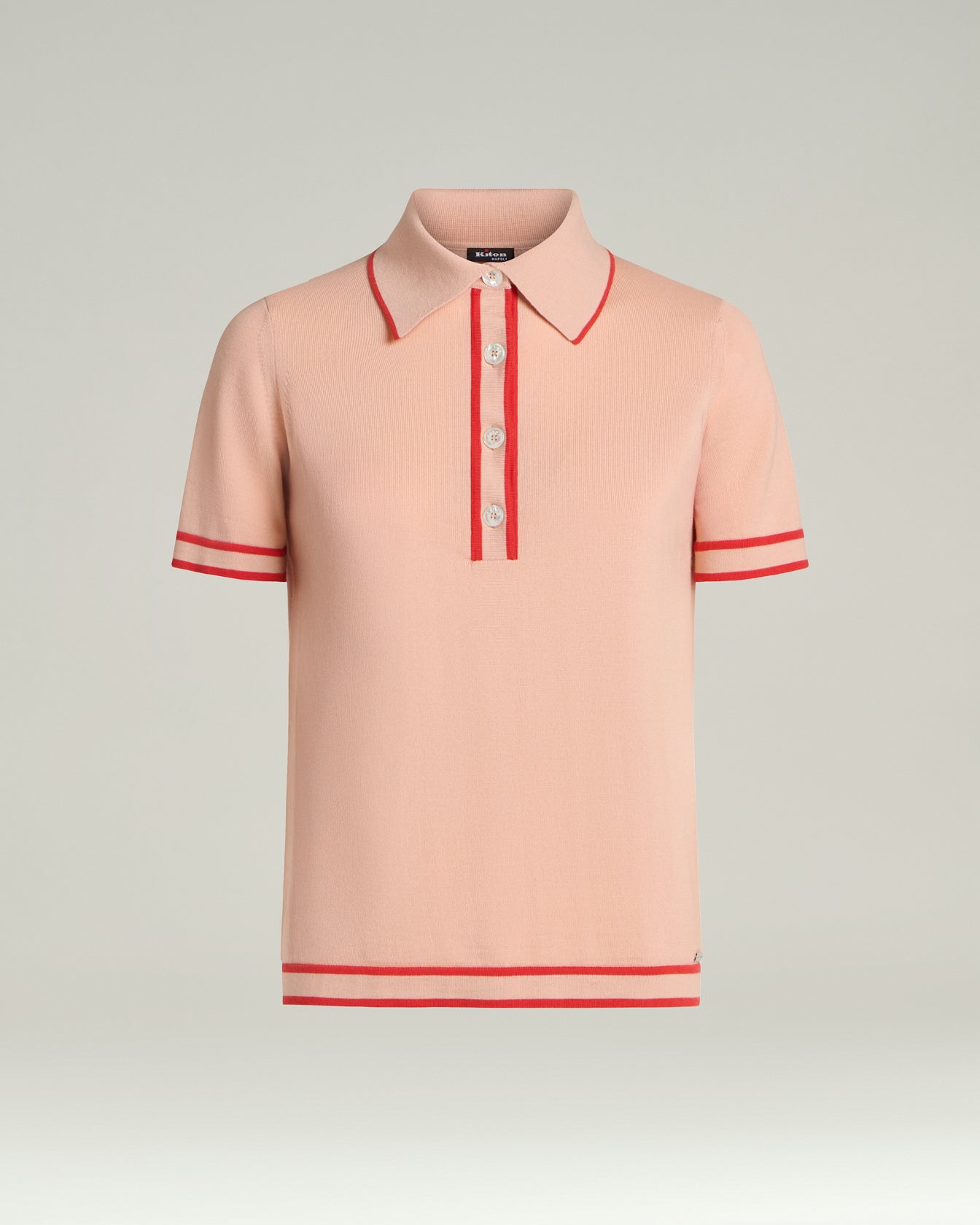 SILK POLO SHIRT WITH CONTRASTING TRIMS