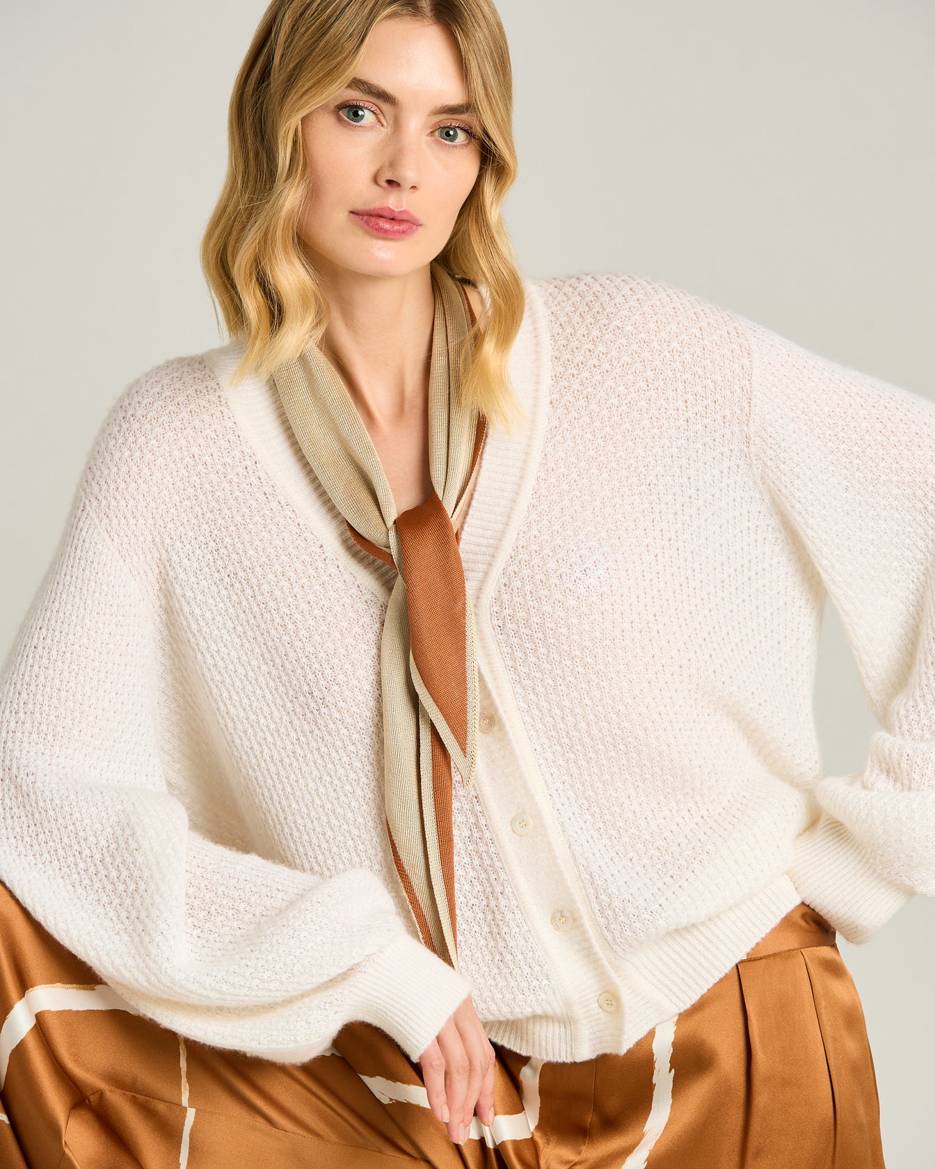 CARDIGAN IN FILATO PREGIATO