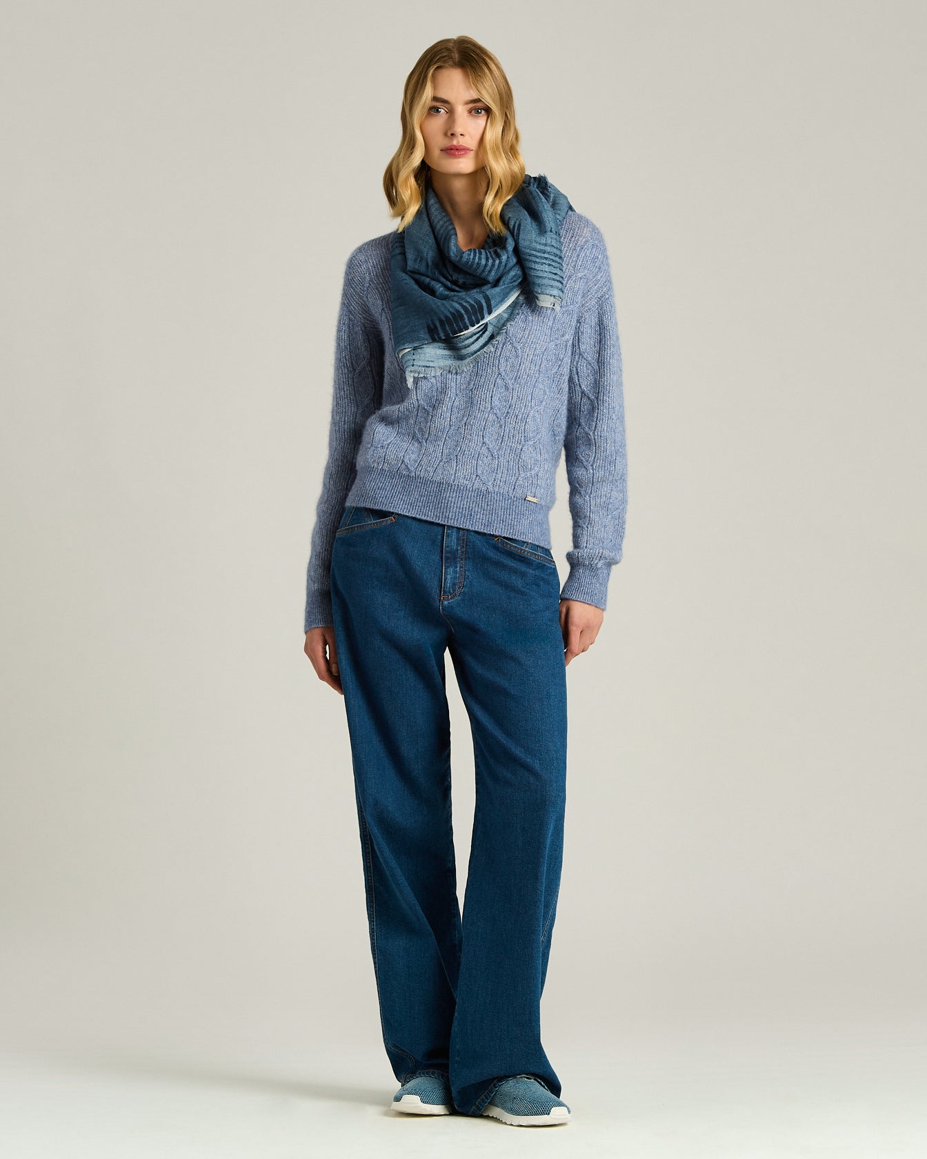 STOLA IN BLEND DI CASHMERE E SETA 