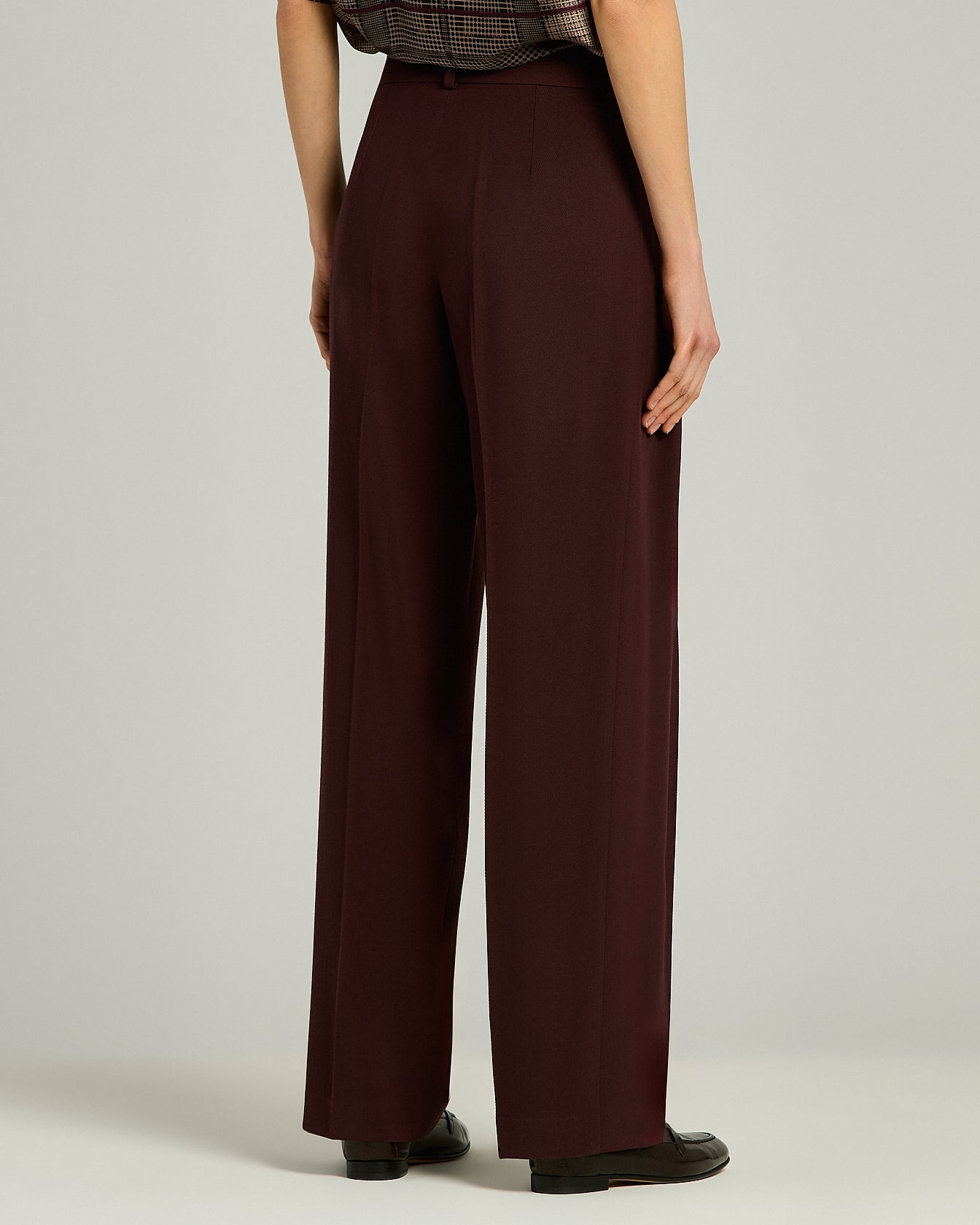 PANTALONI SARTORIALI IN LANA E SETA