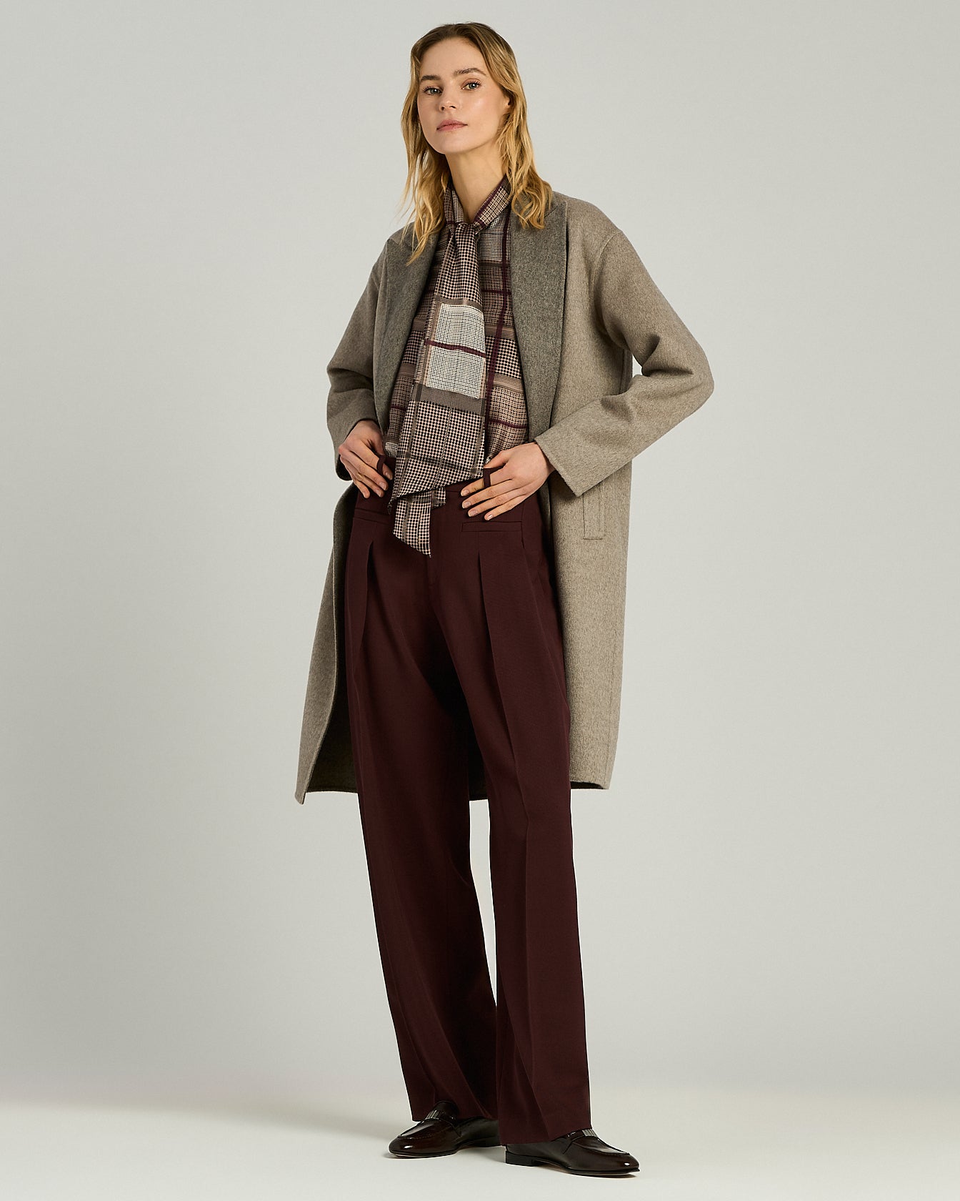 PANTALONI SARTORIALI IN LANA E SETA