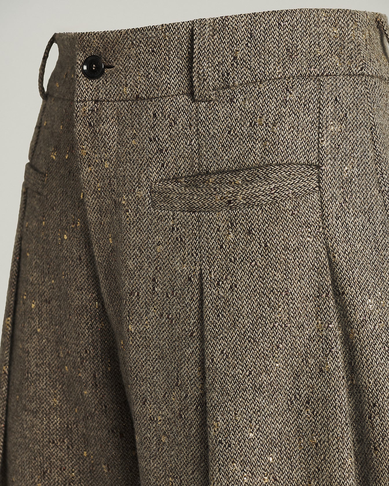 PANTALONI SARTORIALI IN MISTO LANA BOUCLÉ