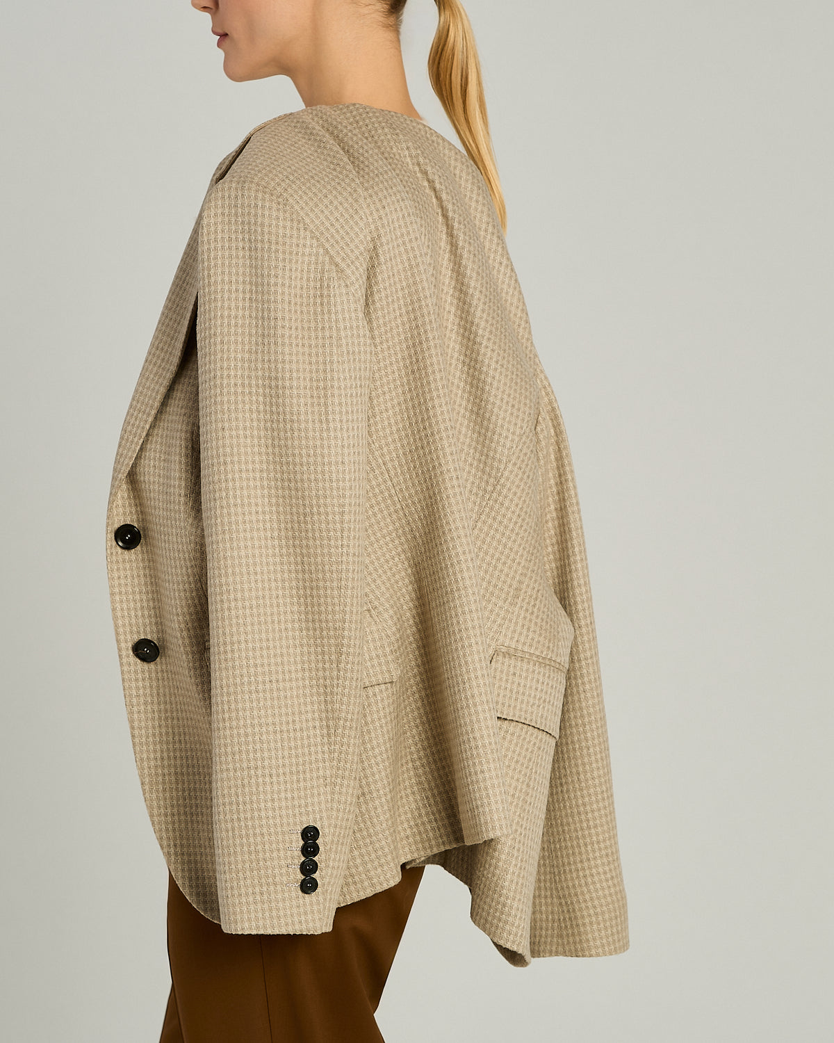 BEIGE CASHMERE JACKET 4