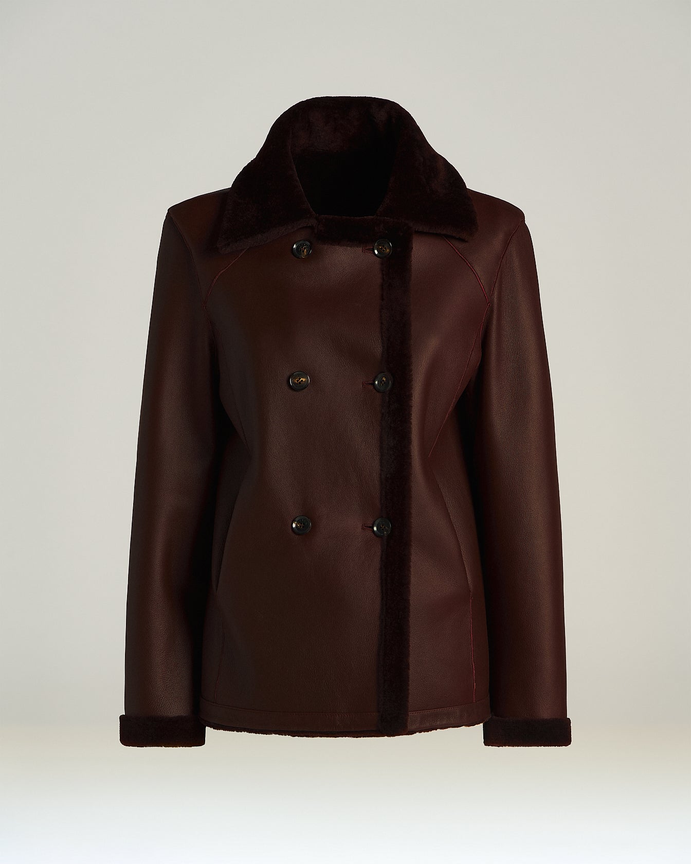 GIACCONE DOPPIOPETTO REVERSIBILE IN SHEARLING