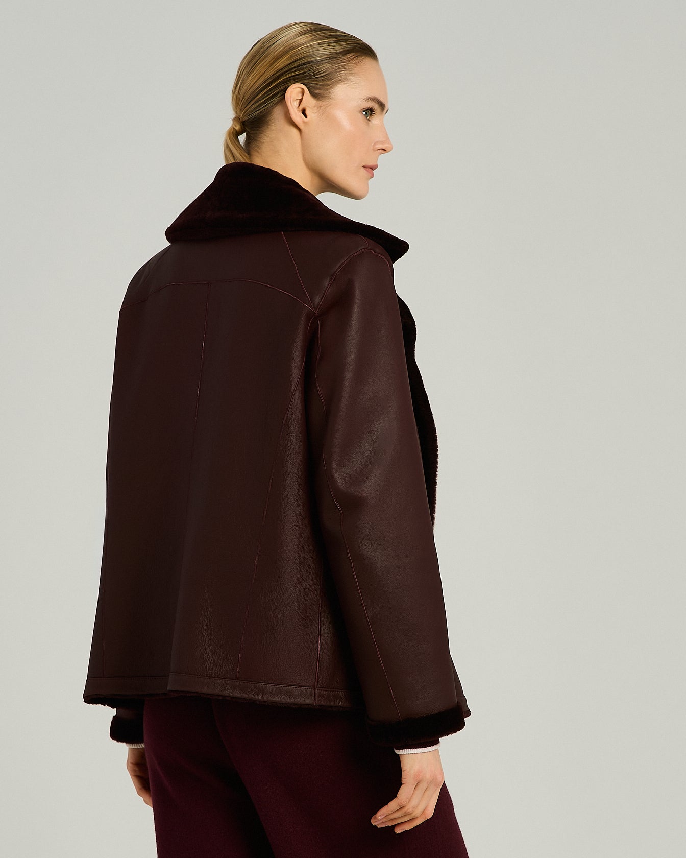 GIACCONE DOPPIOPETTO REVERSIBILE IN SHEARLING