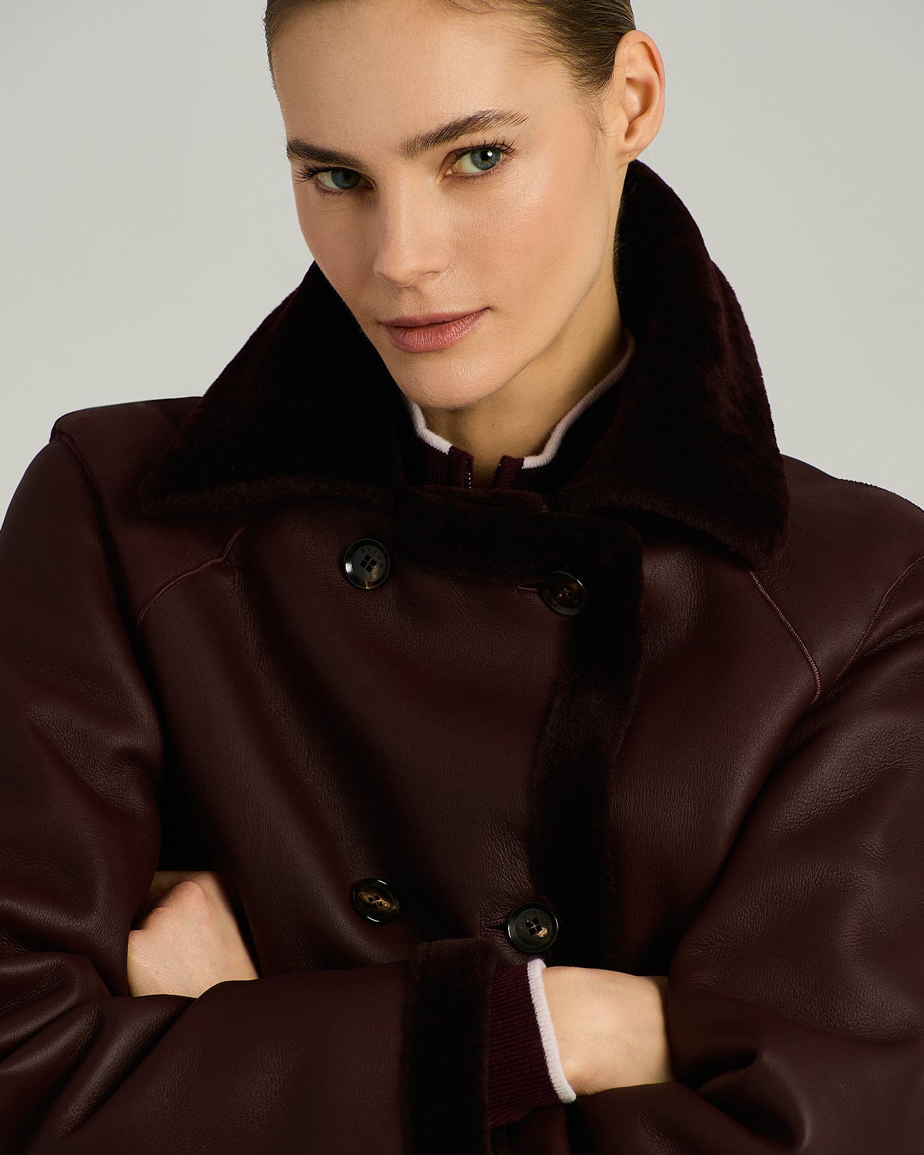 GIACCONE DOPPIOPETTO REVERSIBILE IN SHEARLING