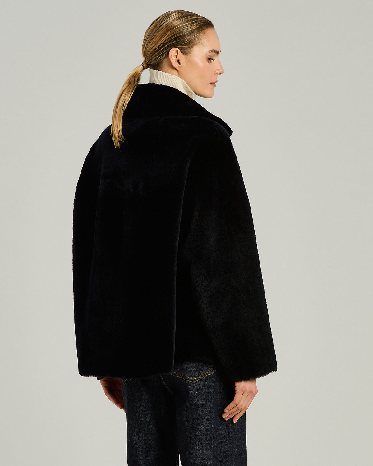 BLUE SHEARLING OUTDOOR JACKET 3