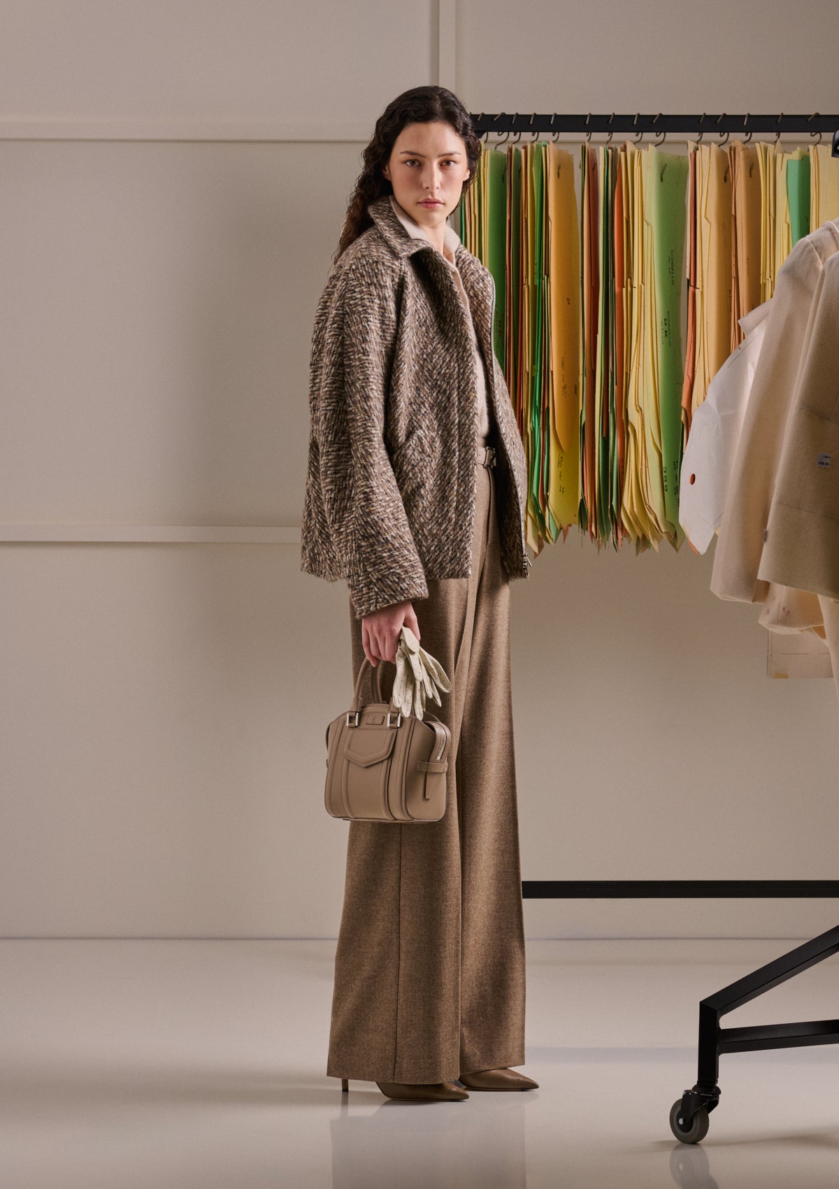BEIGE VIRGIN WOOL COAT 4