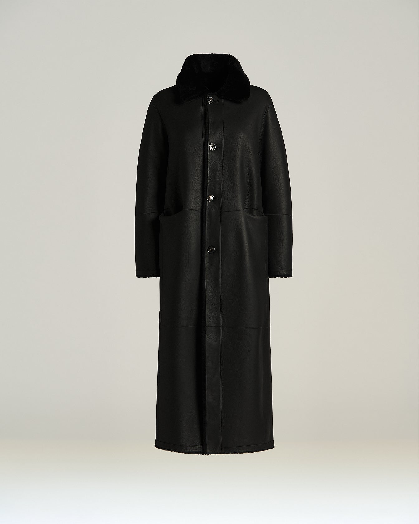 SOPRABITO REVERSIBILE IN SHEARLING