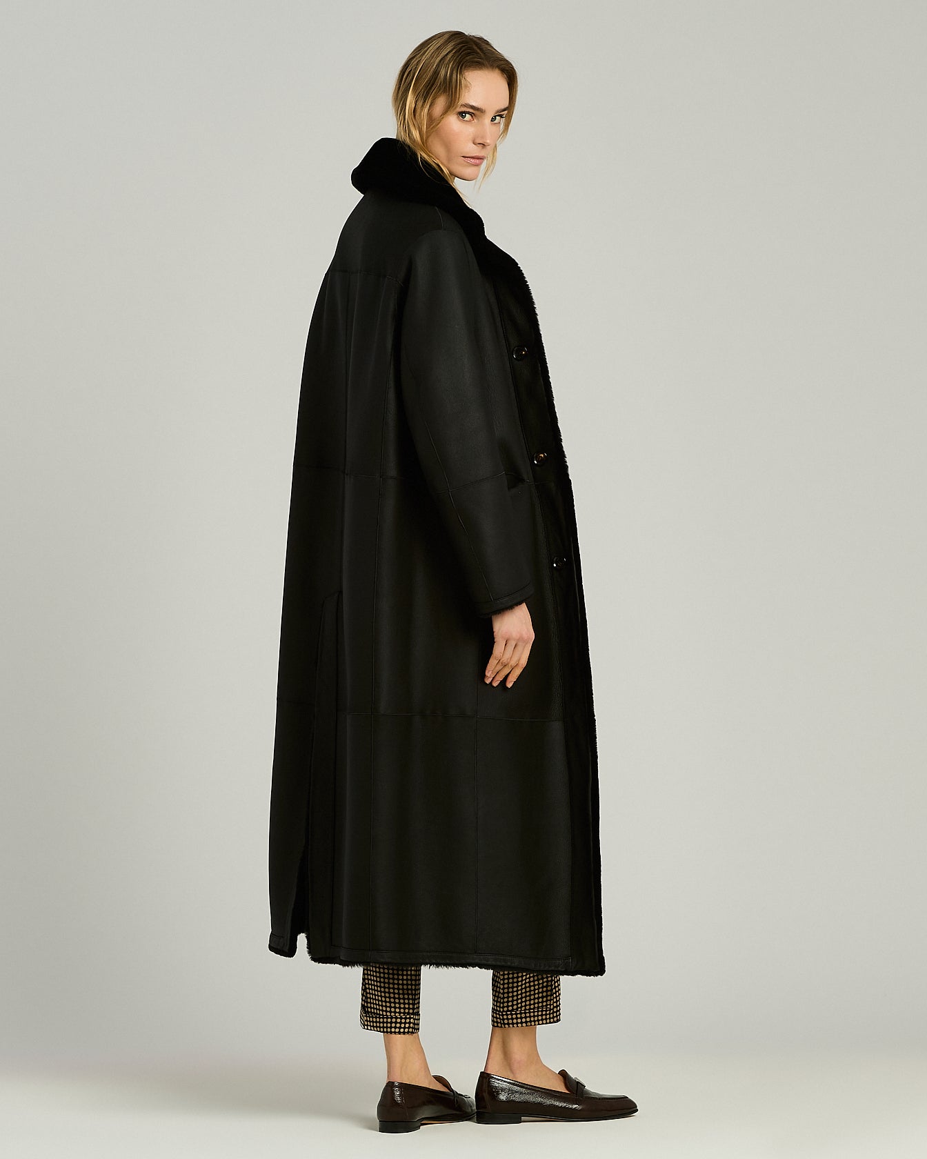SOPRABITO REVERSIBILE IN SHEARLING