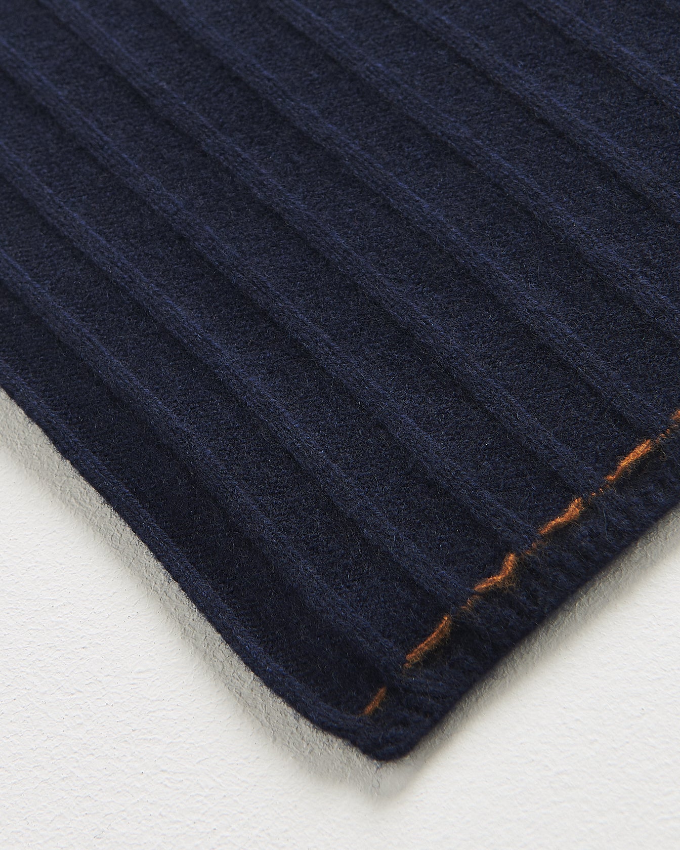 SCIARPA A COSTE IN PURO CASHMERE