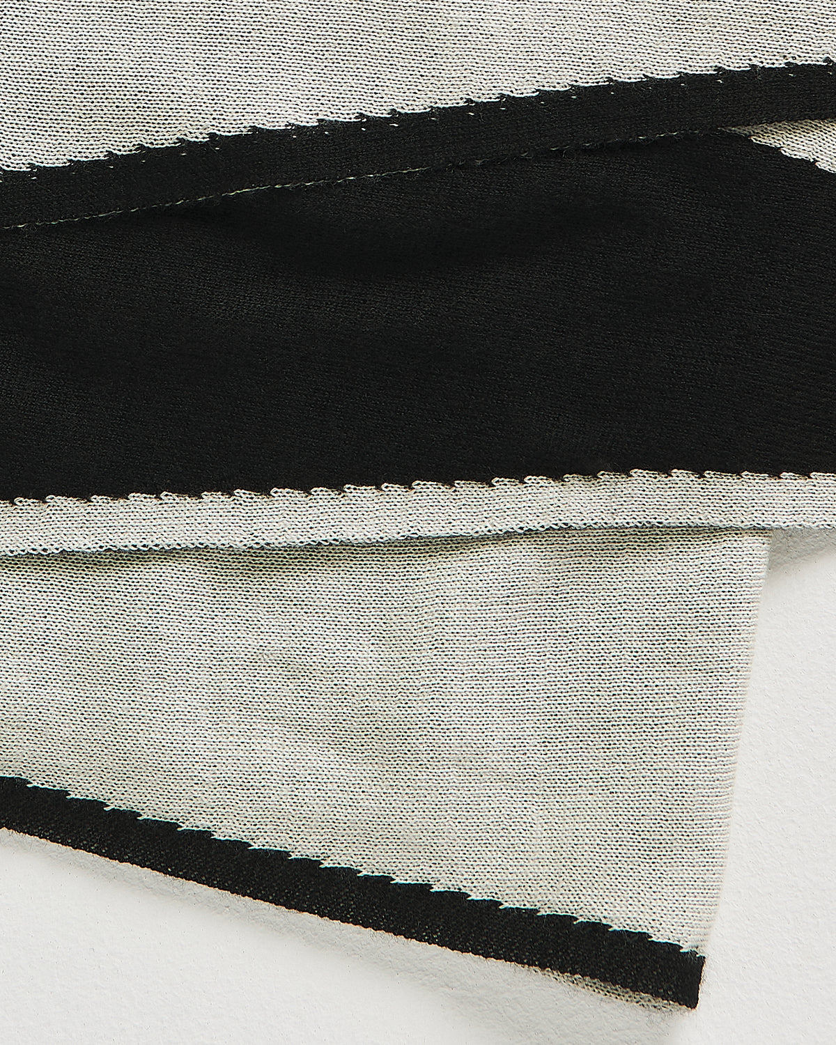 WHITE/BLACK CASHMERE HAIR BAND 3
