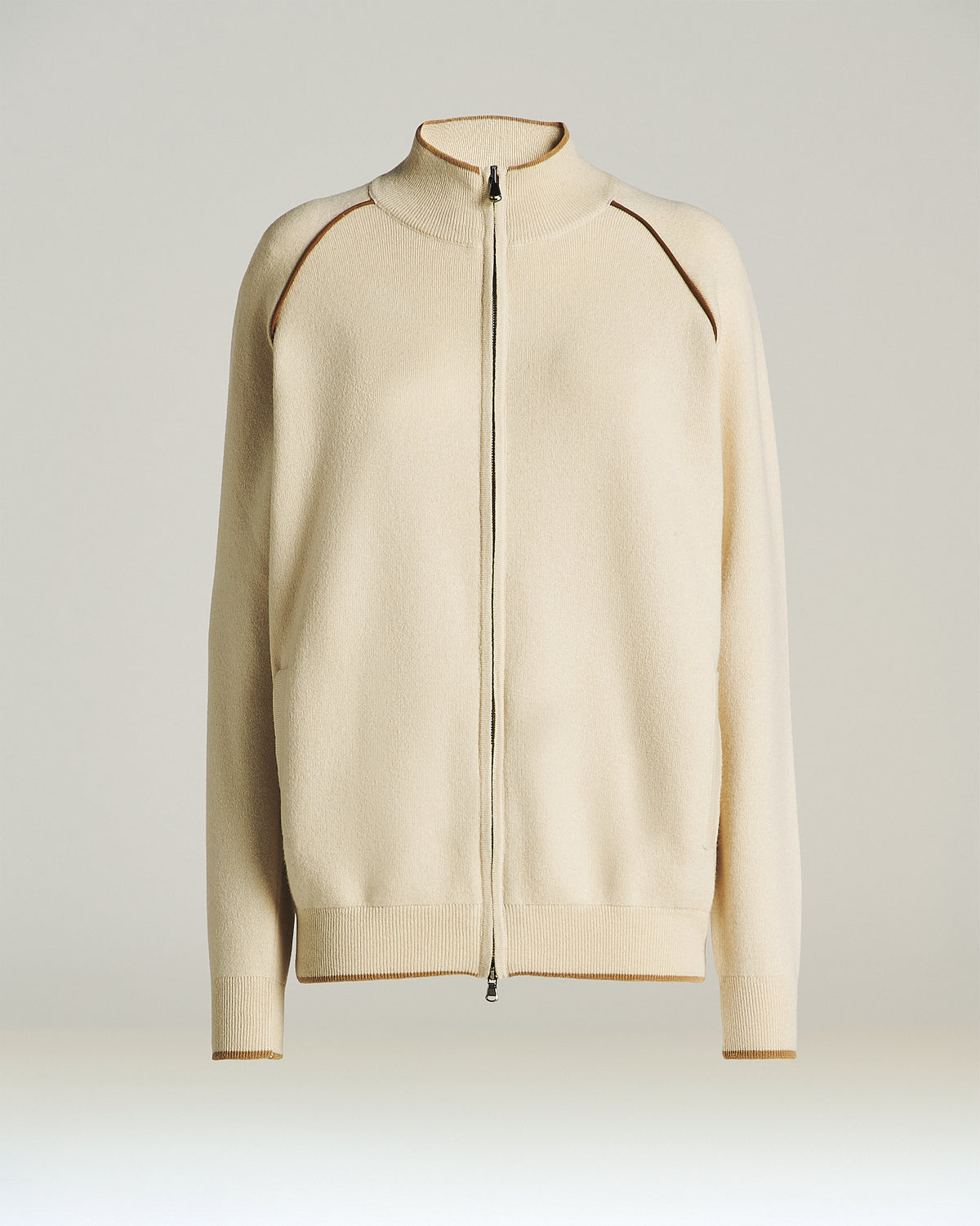CREAM WHITE WOOL SWEATSHIRT 1