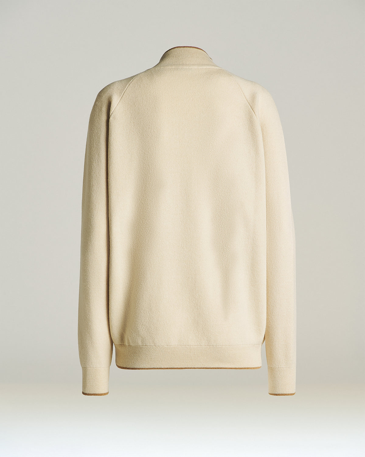 CREAM WHITE WOOL SWEATSHIRT 2