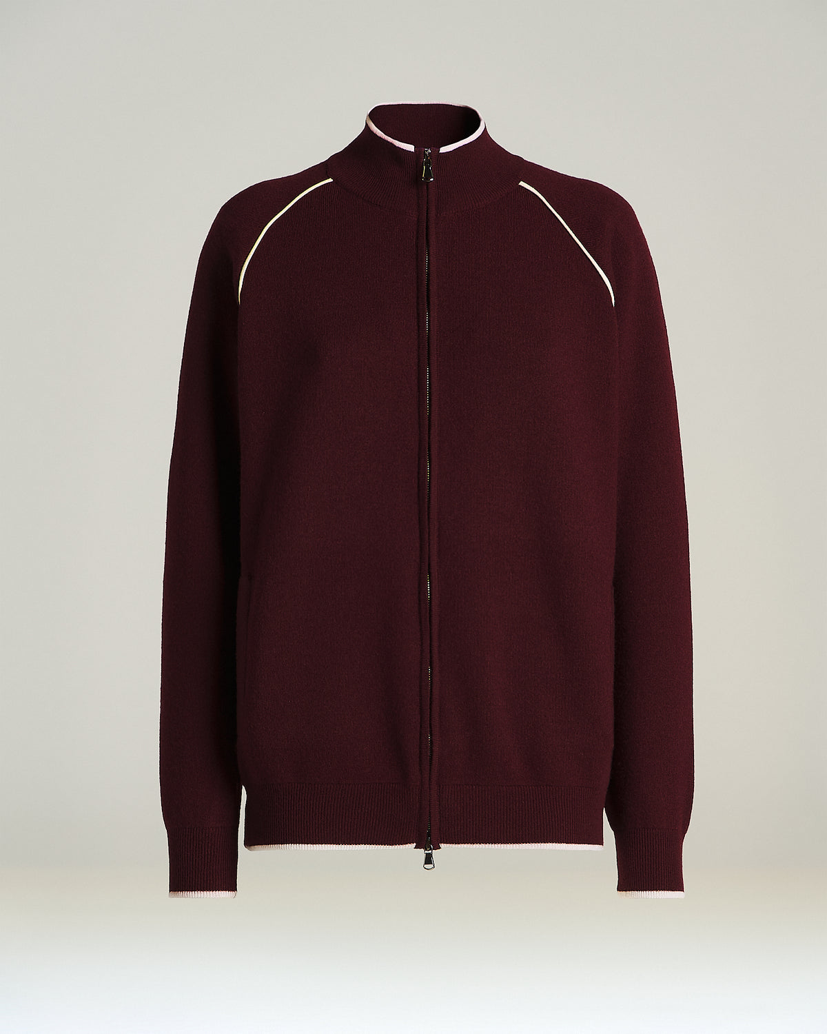 BORDEAUX WOOL SWEATSHIRT 1