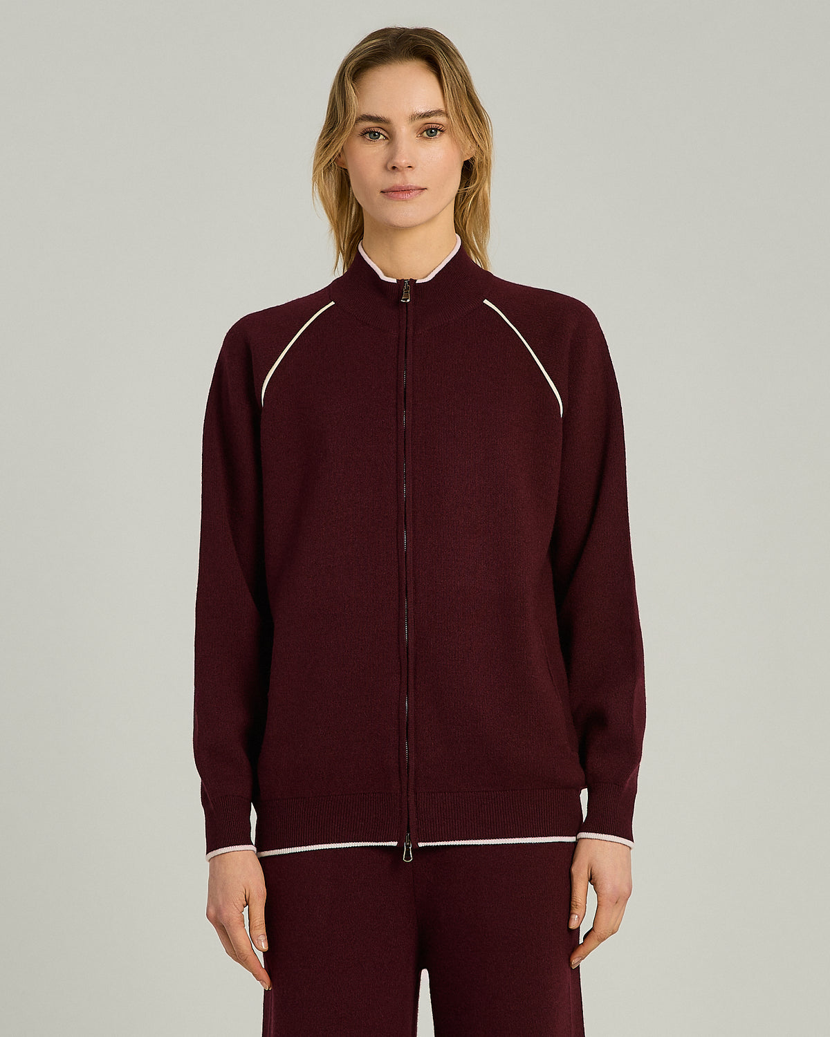 BORDEAUX WOOL SWEATSHIRT 2