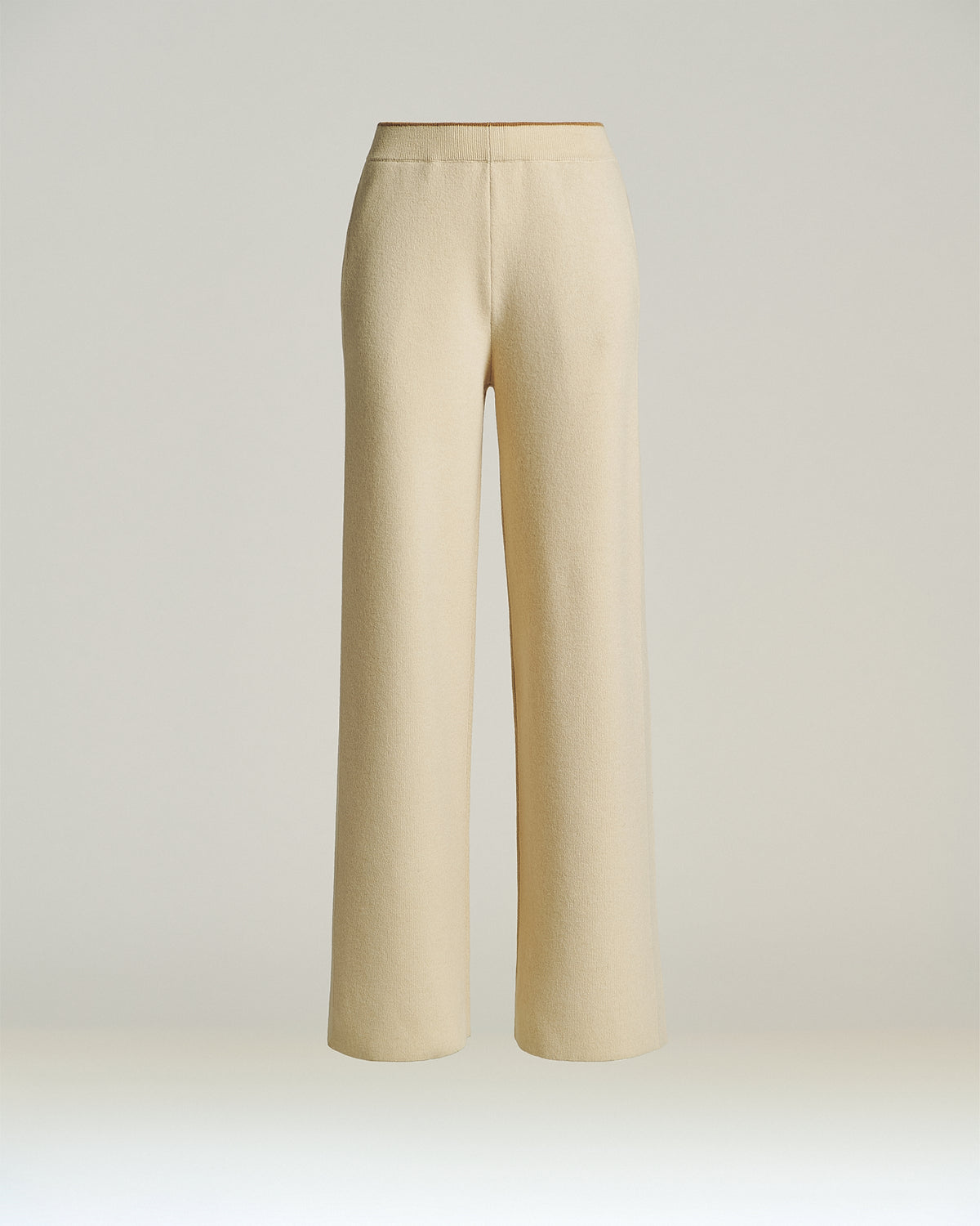 CREAM WHITE WOOL PANTS 1