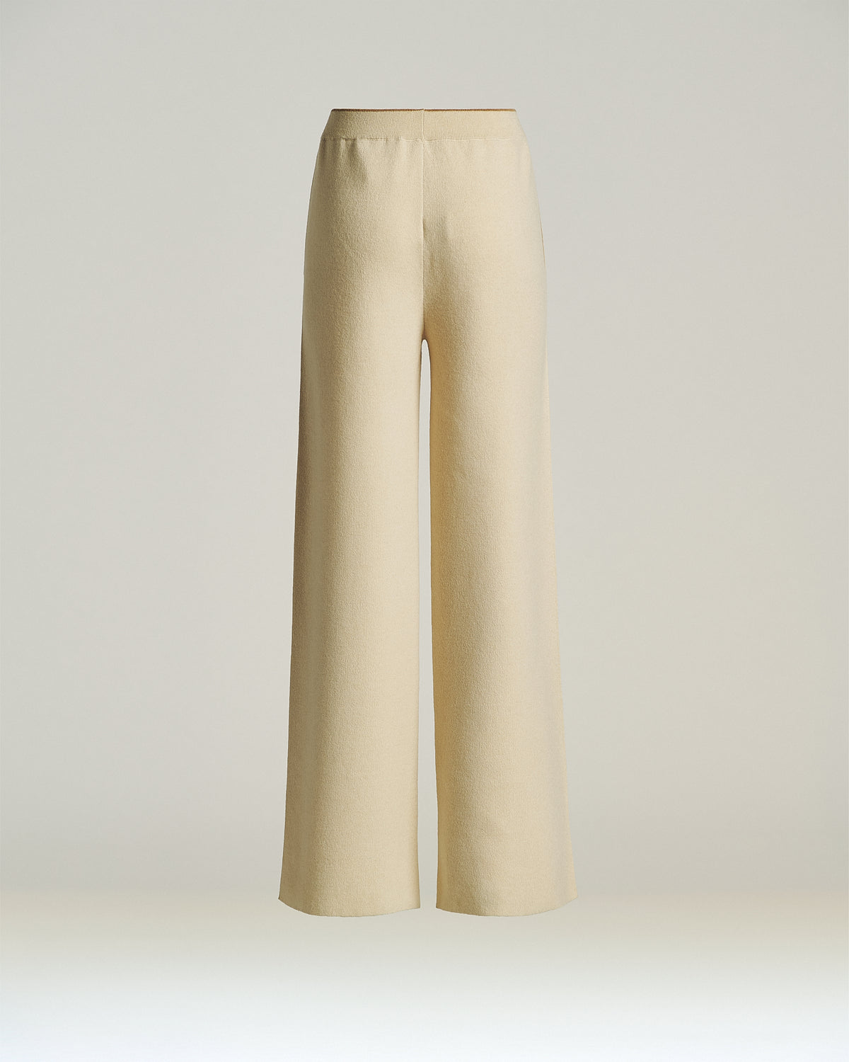 CREAM WHITE WOOL PANTS 2