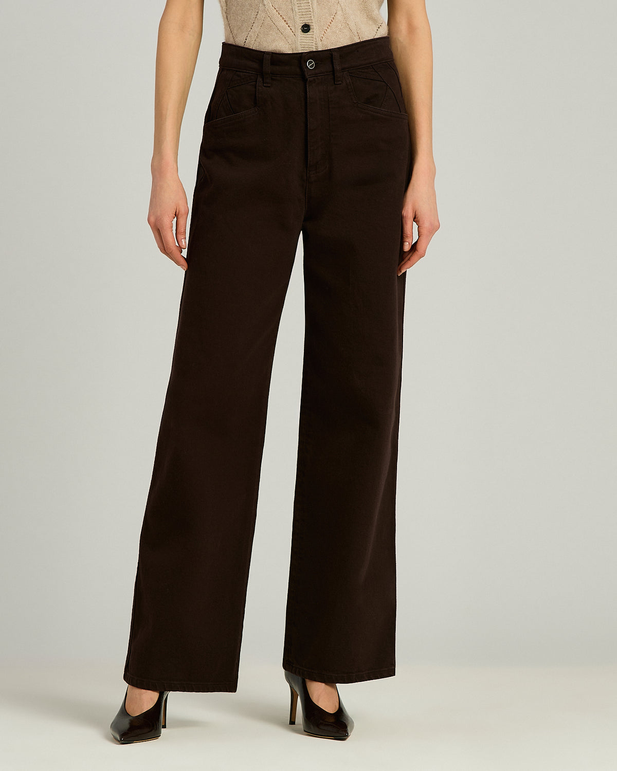 BROWN COTTON PANTS 2