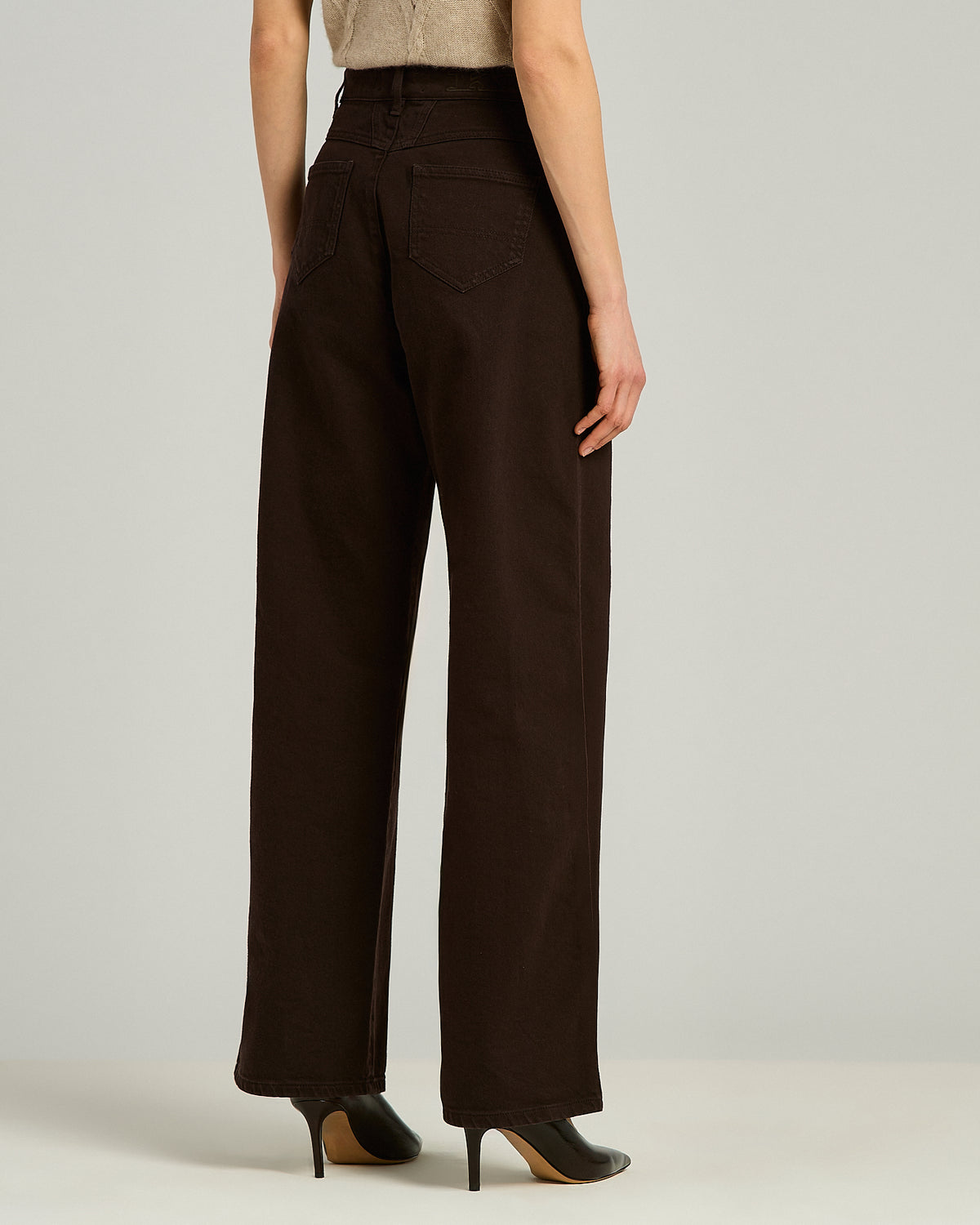 BROWN COTTON PANTS 3
