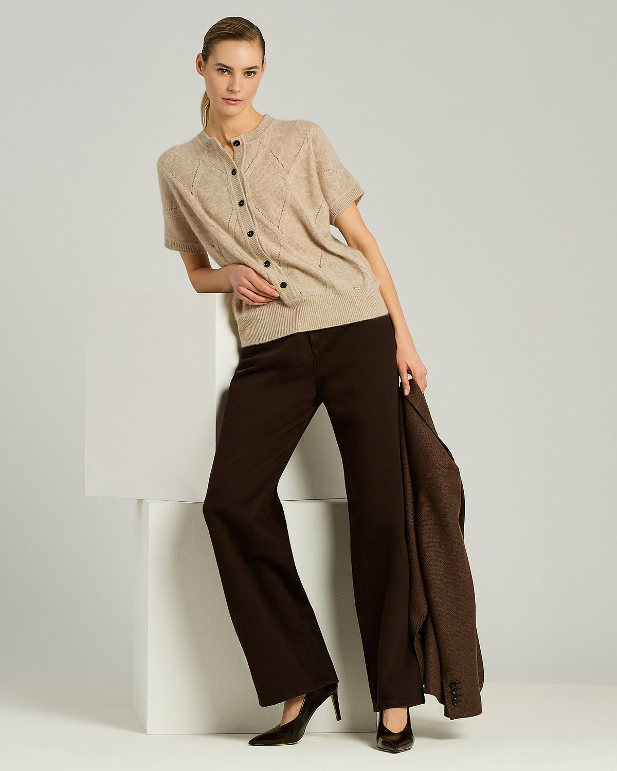 BROWN COTTON PANTS 5