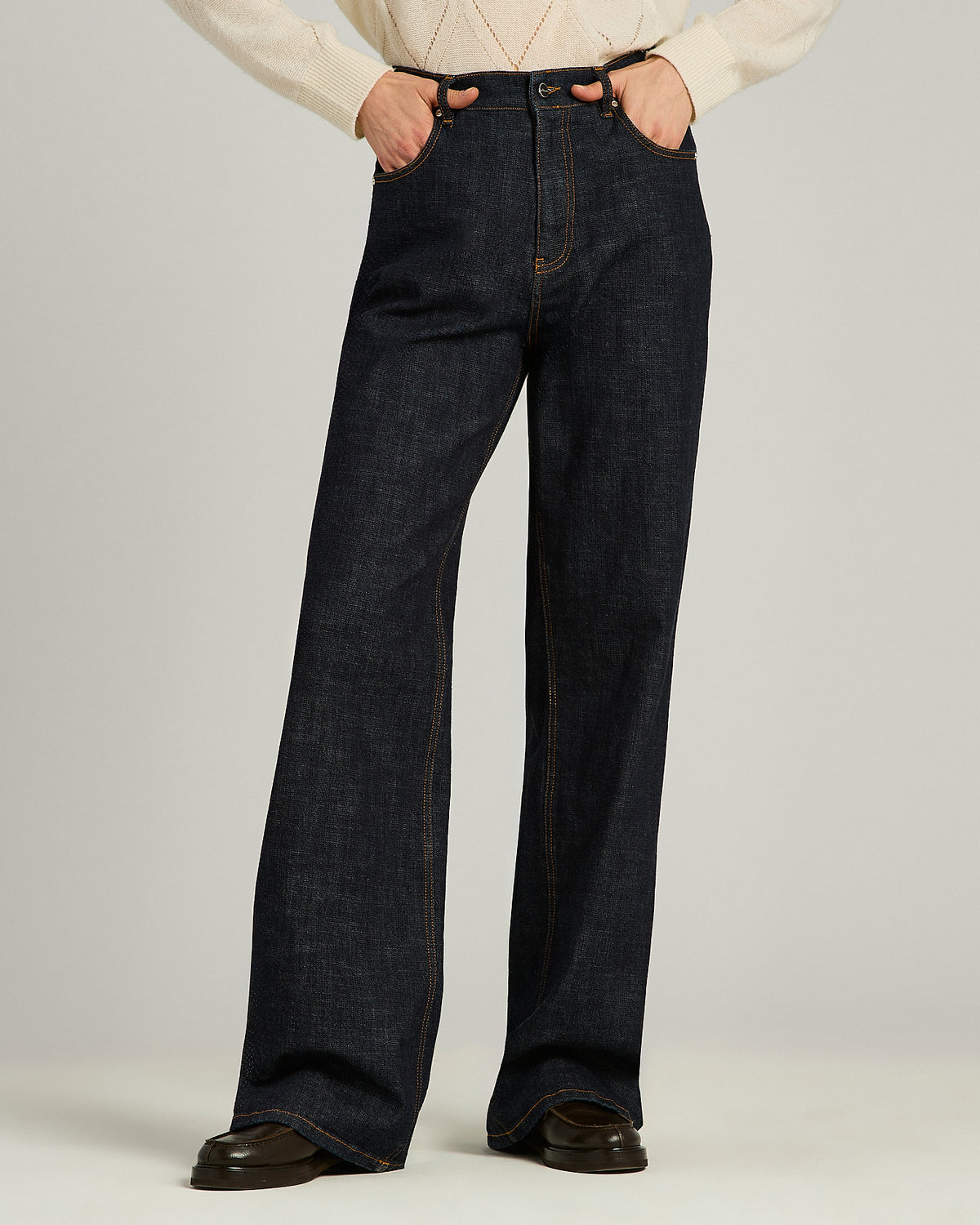 DARK BLUE COTTON PANTS 2