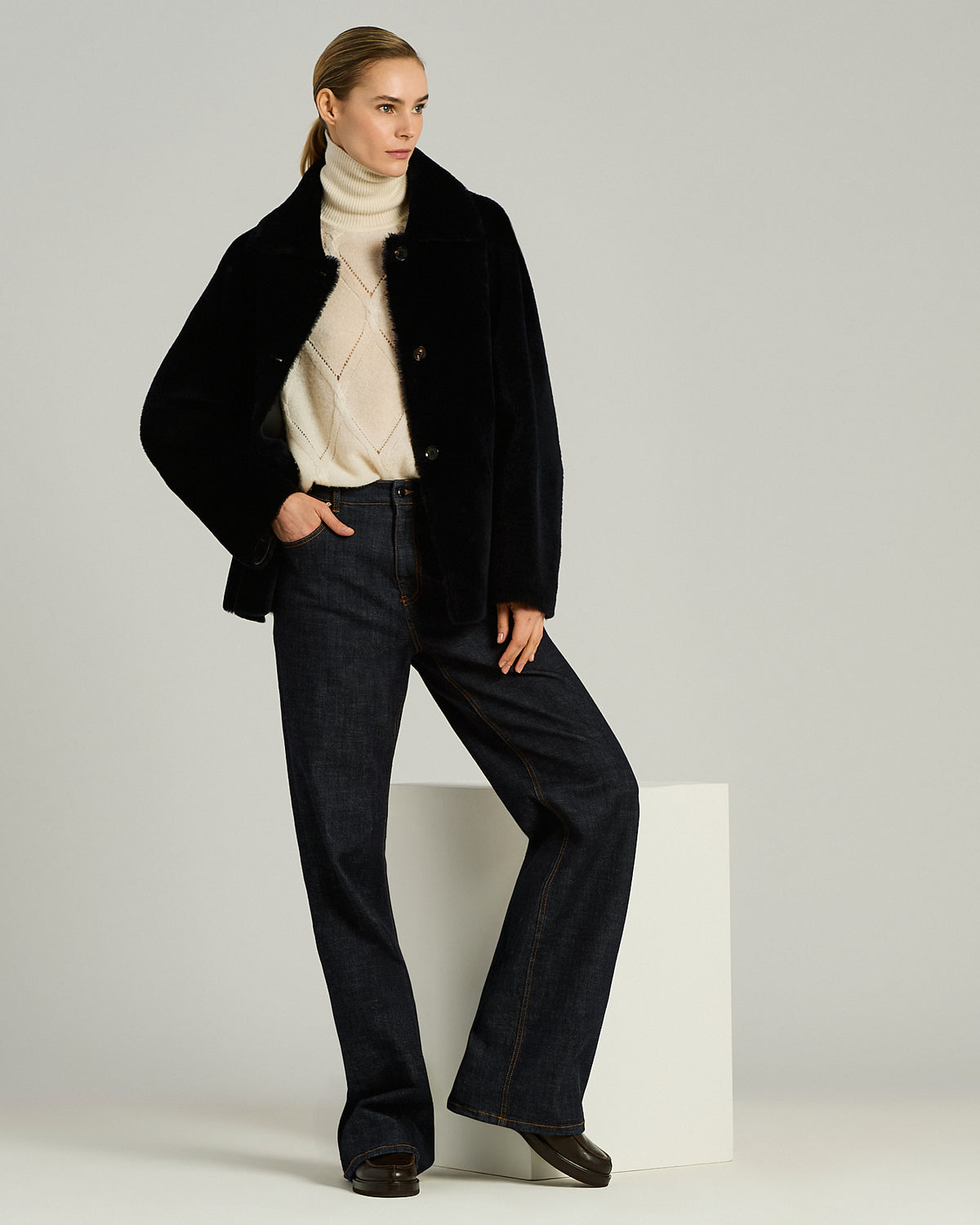 DARK BLUE COTTON PANTS 5