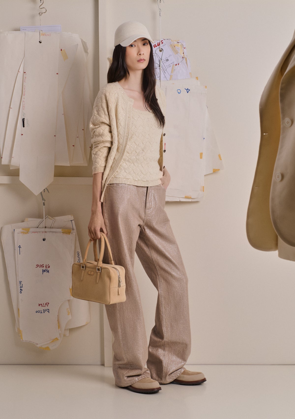 BEIGE COTTON PANTS 4