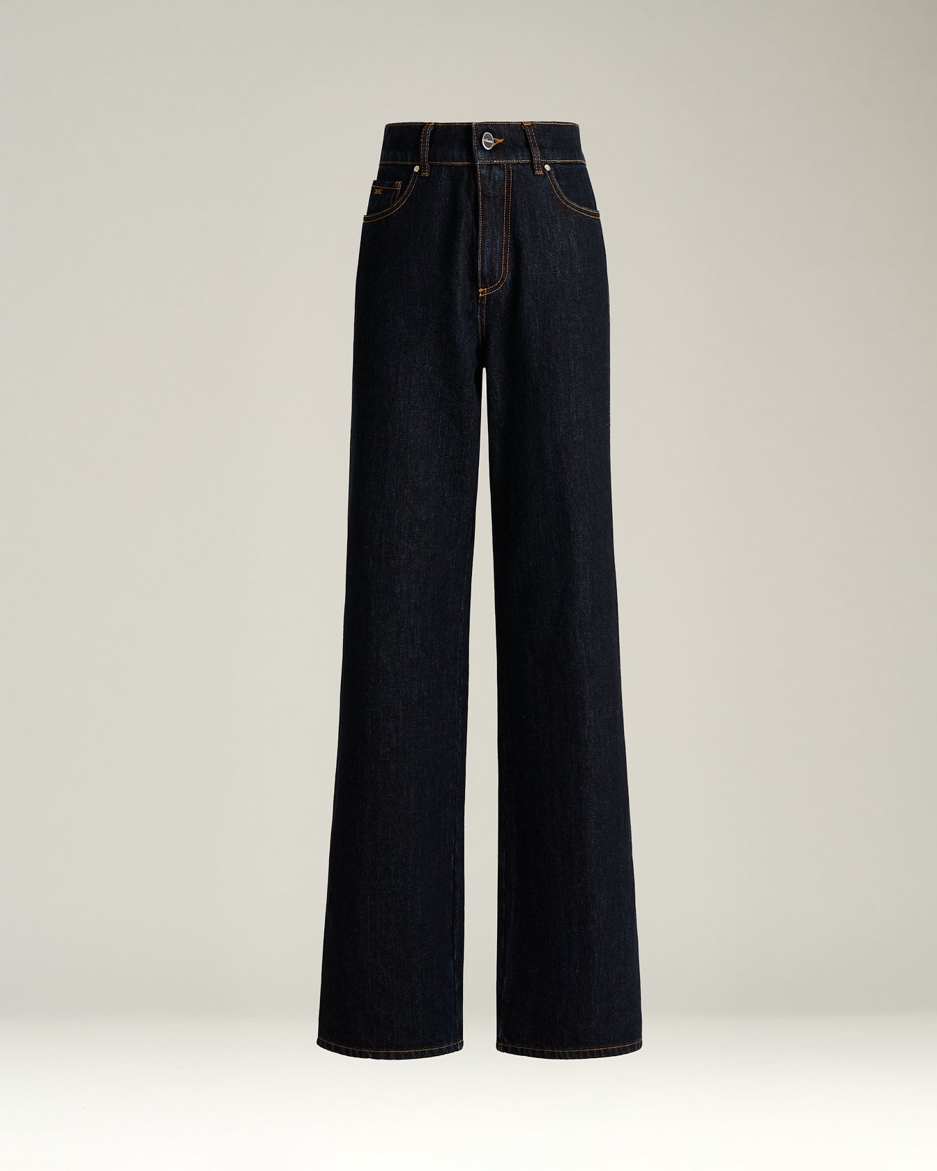 HIGH-WAISTED PALAZZO JEANS