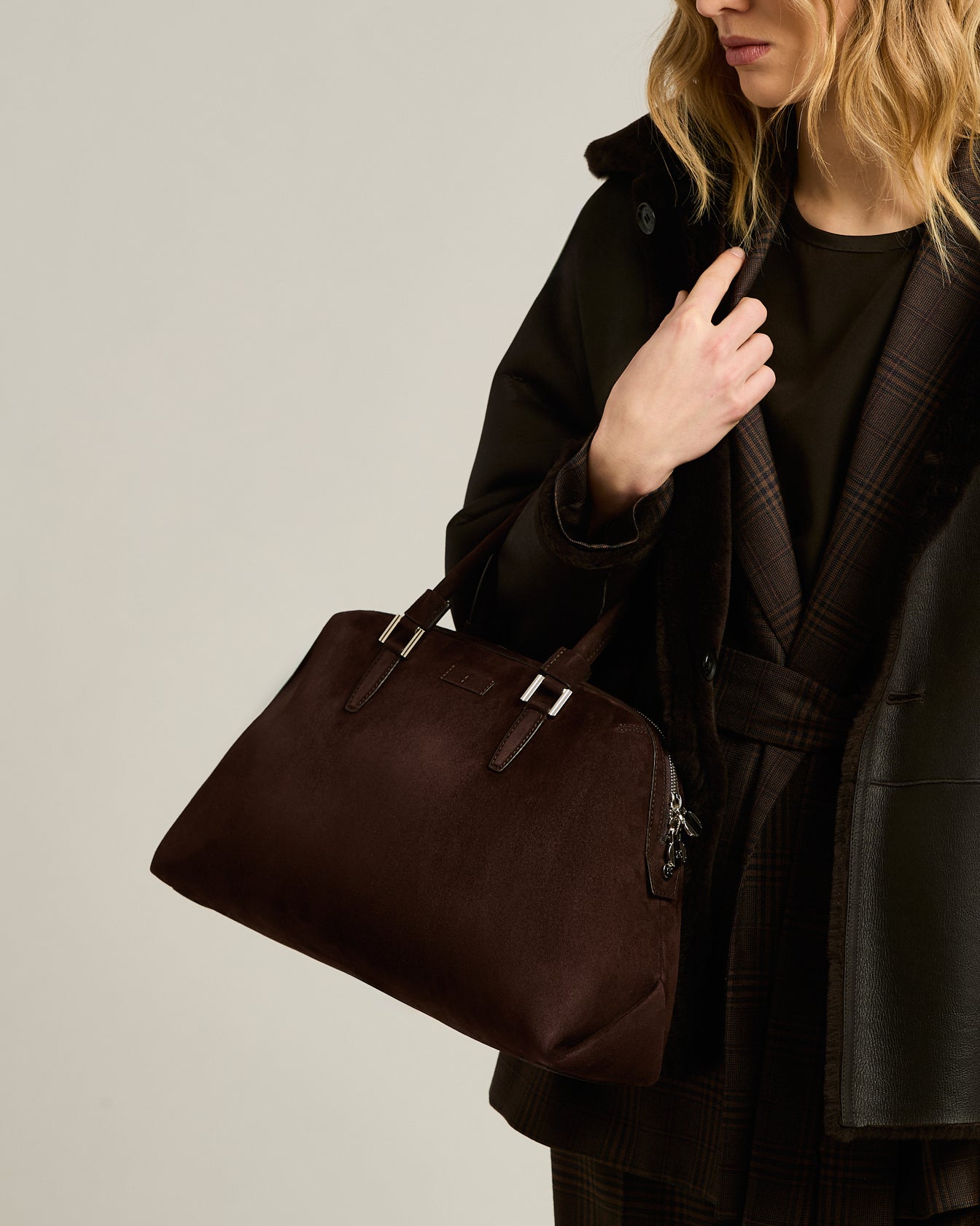 KAYLY SUEDE HANDBAG