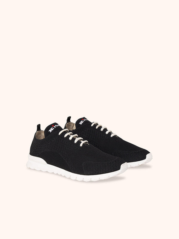 Kiton black sneakers shoes for woman, in cotton 2