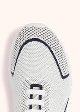 Kiton white/black sneakers shoes for woman, in cotton 4