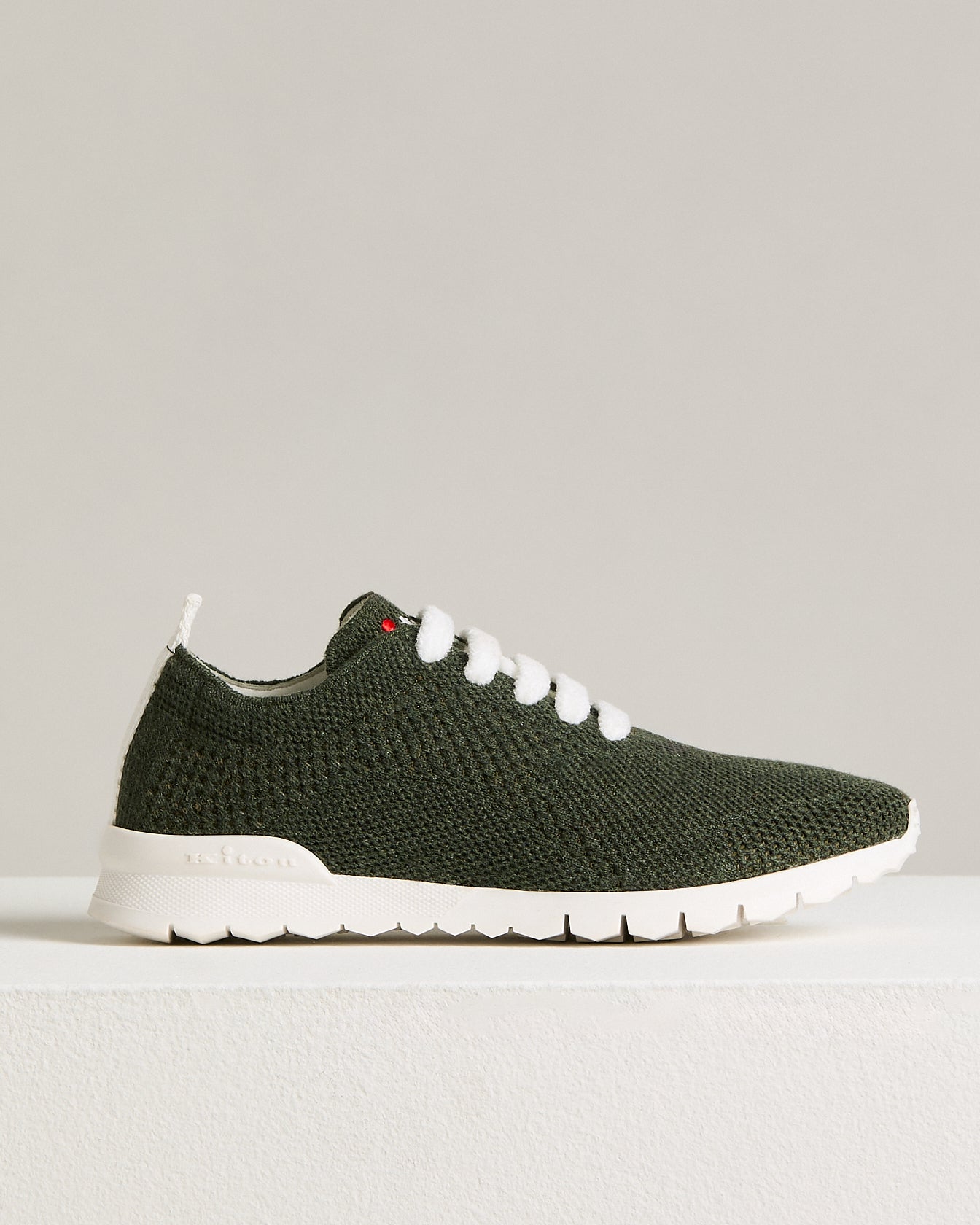women's "fit" pine green cashmere sneakers