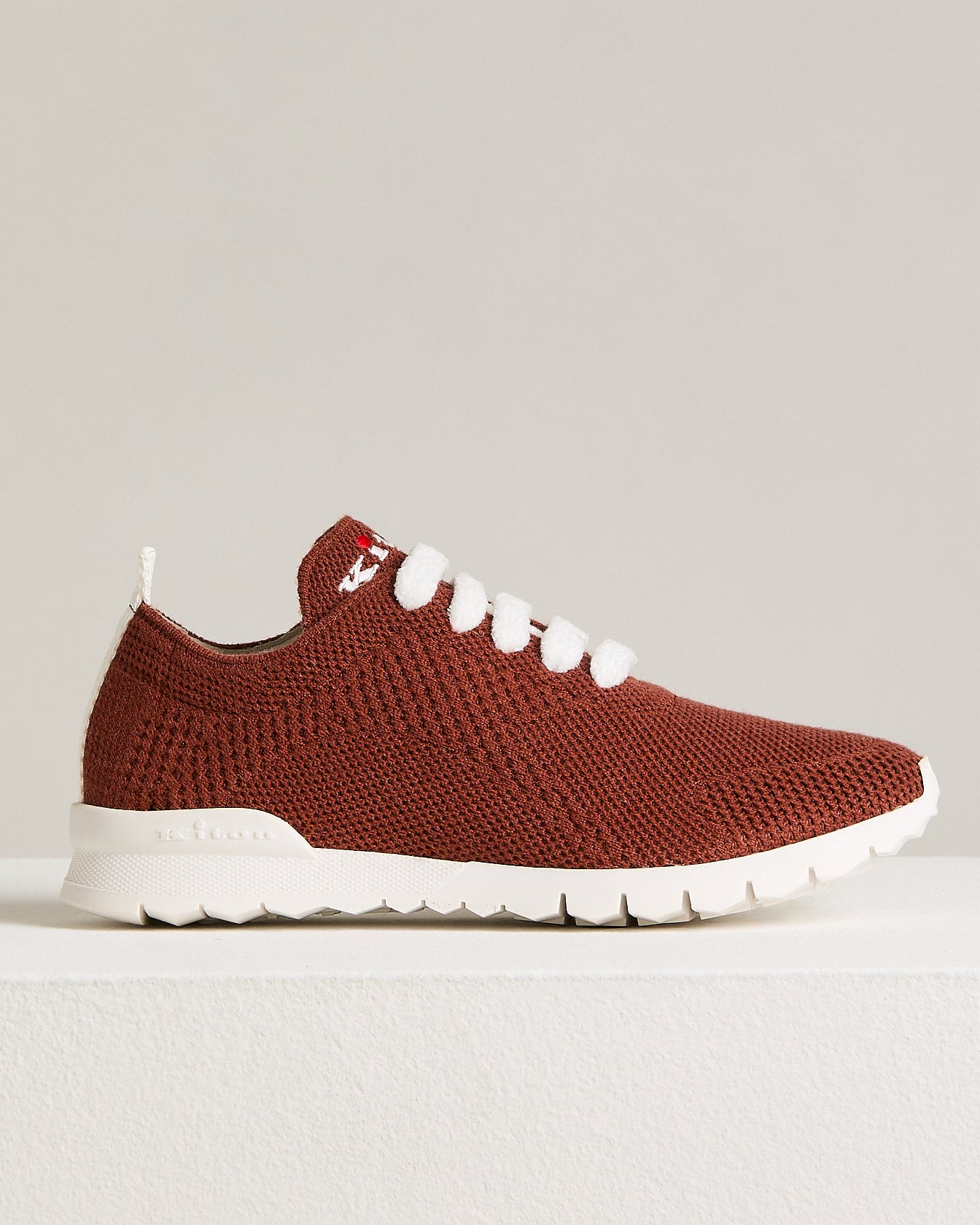 women's "fit" terracotta cashmere sneakers