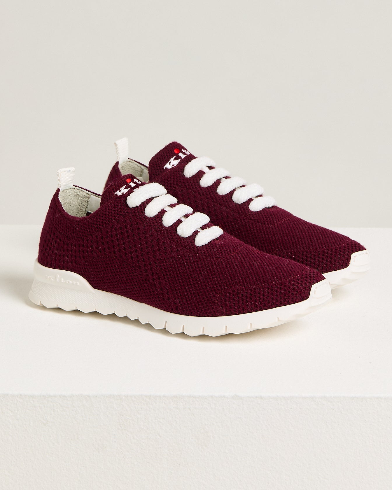 FIT BURGUNDY CASHMERE SNEAKERS